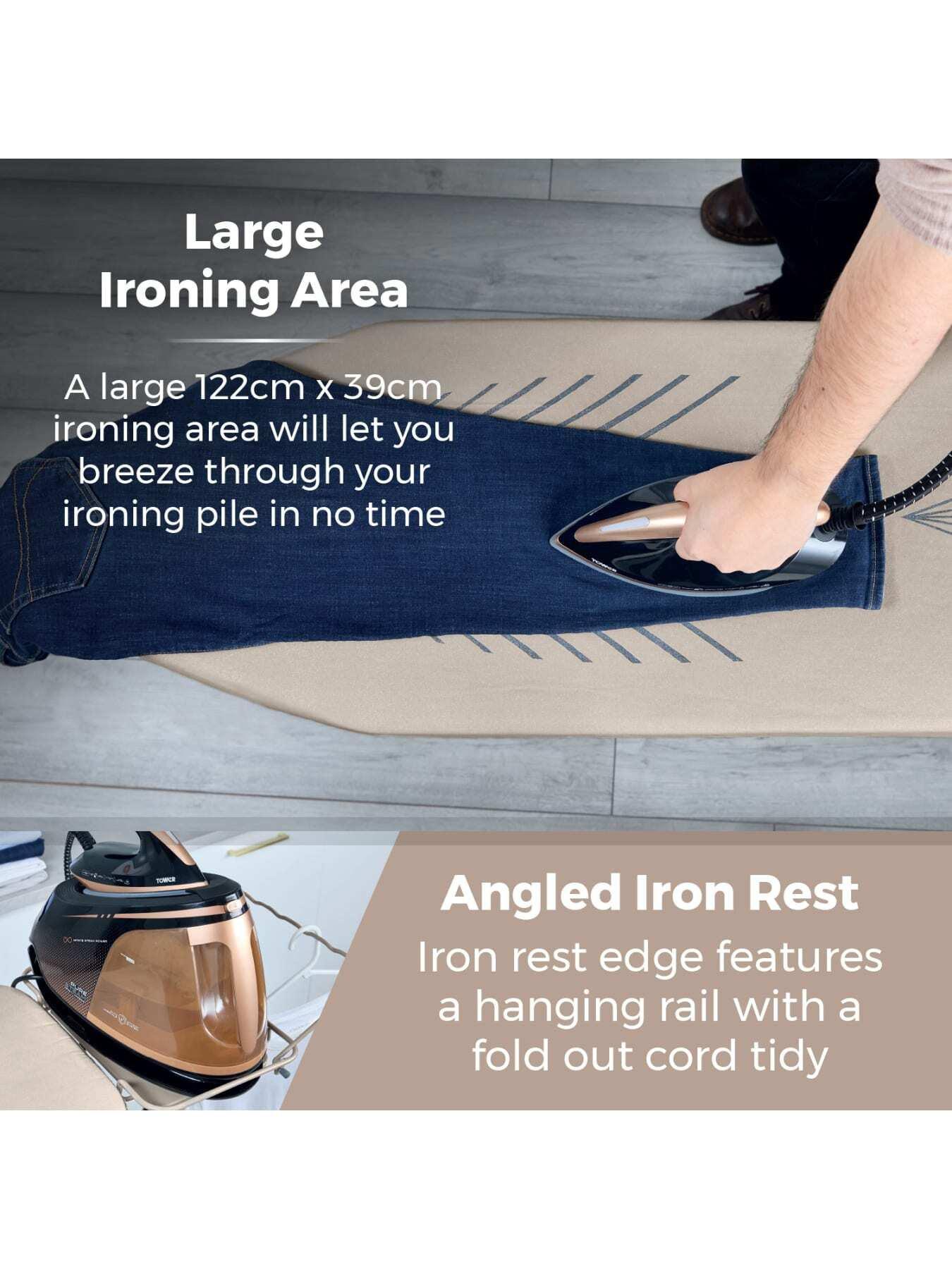 Image 2 of 6 of Tower Large Ironing Board Ceraglide Plus Latte