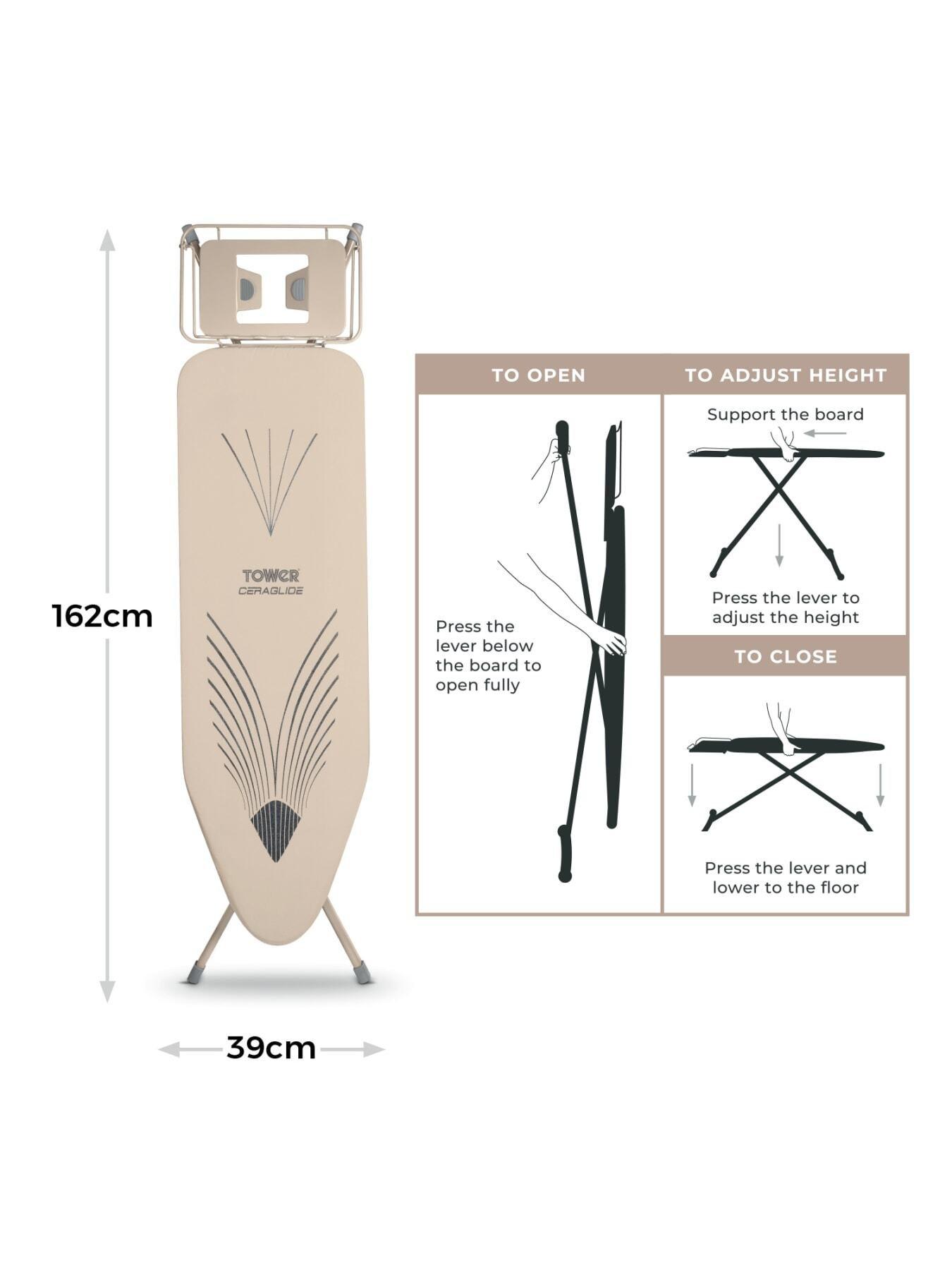Image 5 of 6 of Tower Large Ironing Board Ceraglide Plus Latte