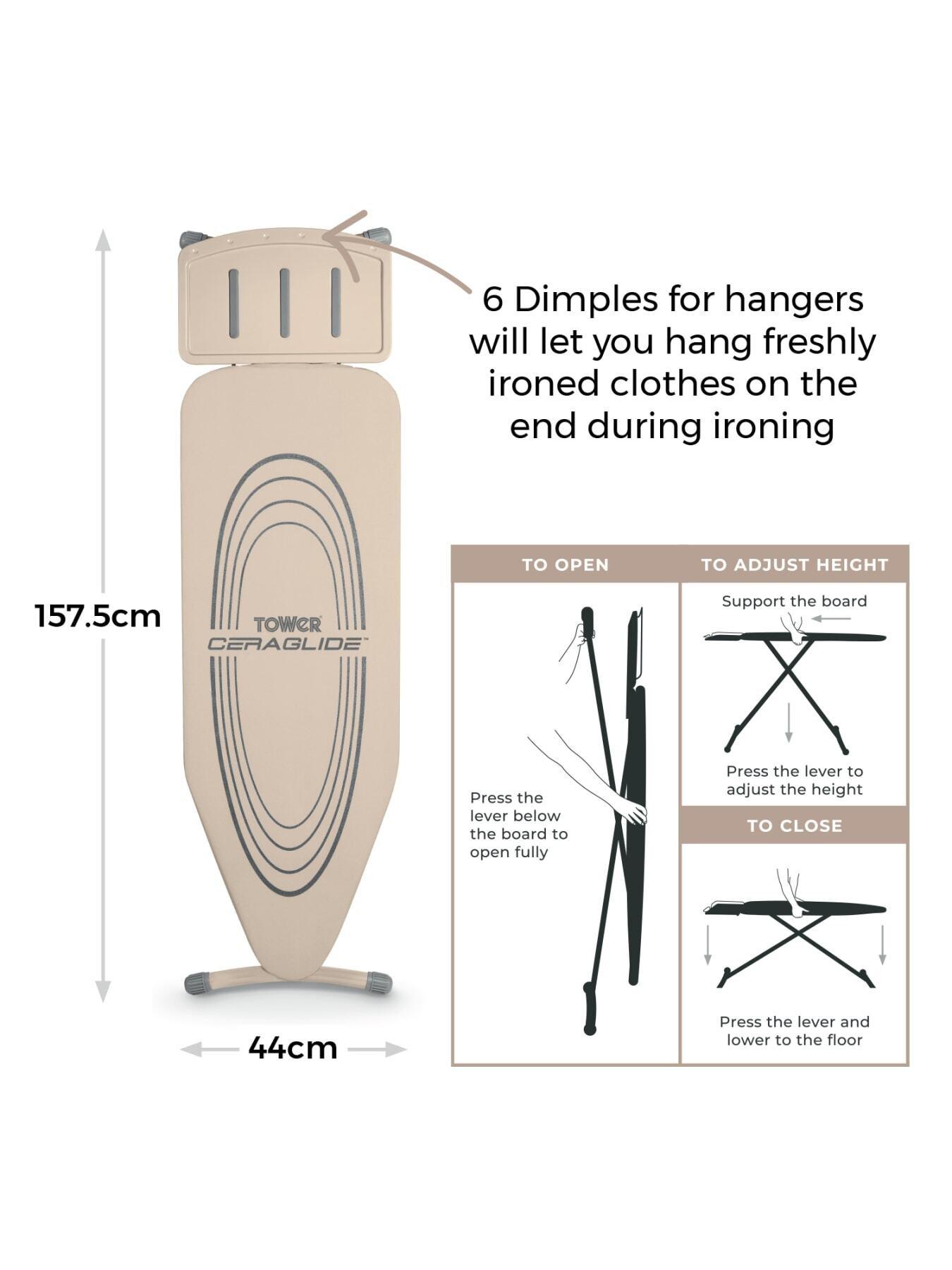 Image 5 of 6 of Tower Oversized Ironing Boards - Ceraglide Pro Latte