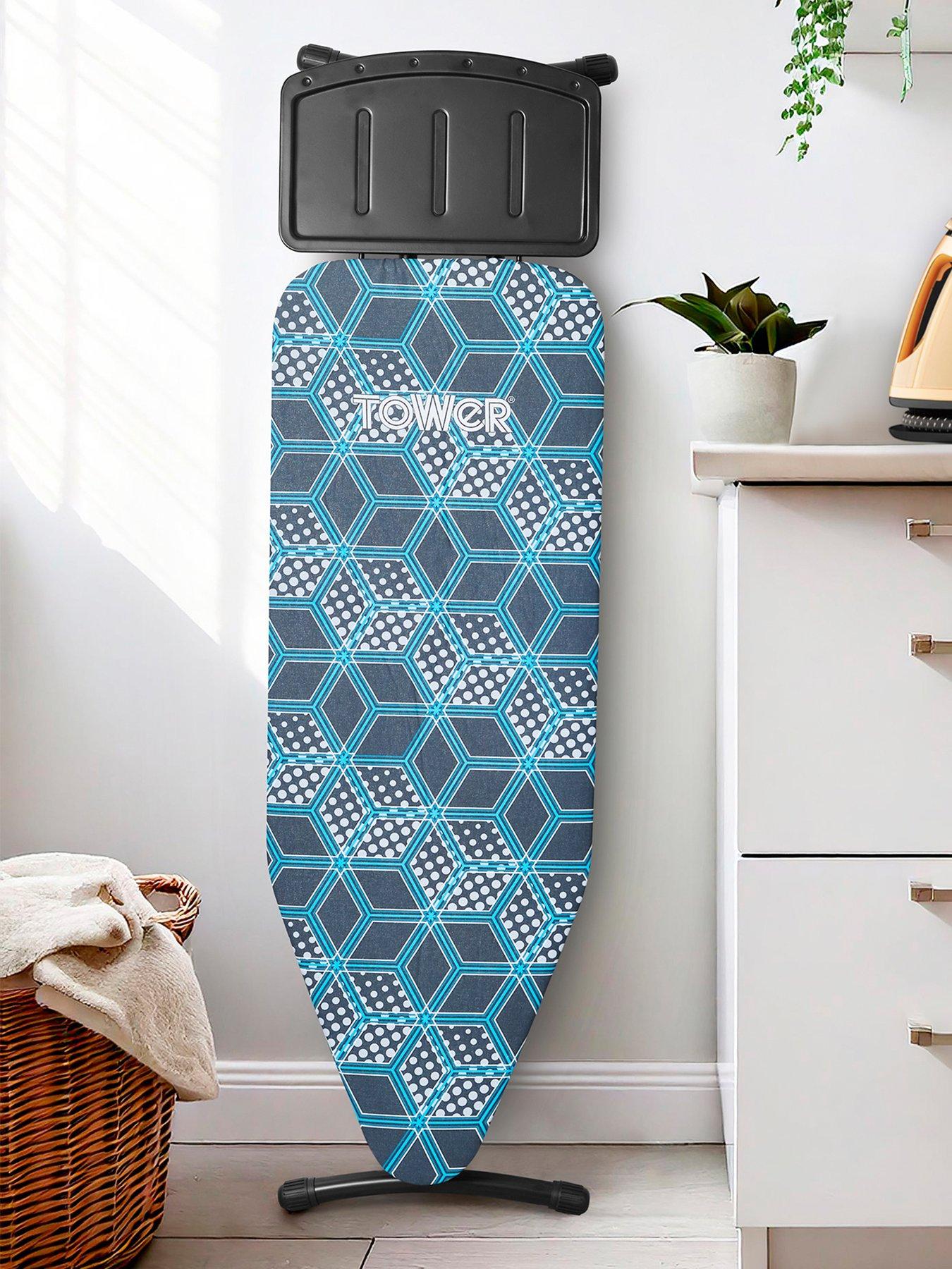 Image 1 of 7 of Tower Geo Pro Oversized Adjustable Ironing Board, Black