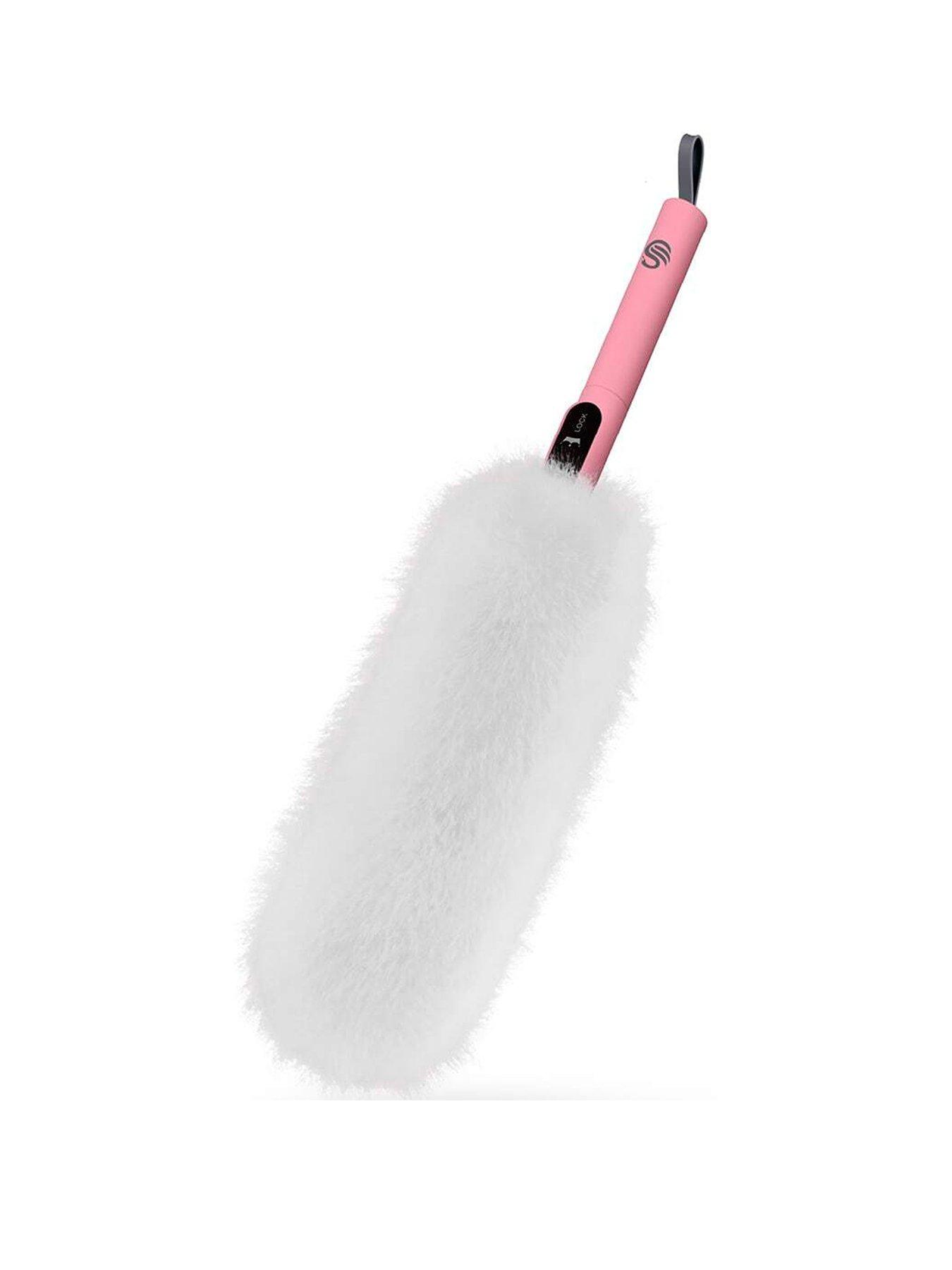 Image 1 of 6 of Swan Lynsey&nbsp;2-in-1 Microfiber Duster with Hanging Loop -&nbsp;Pink