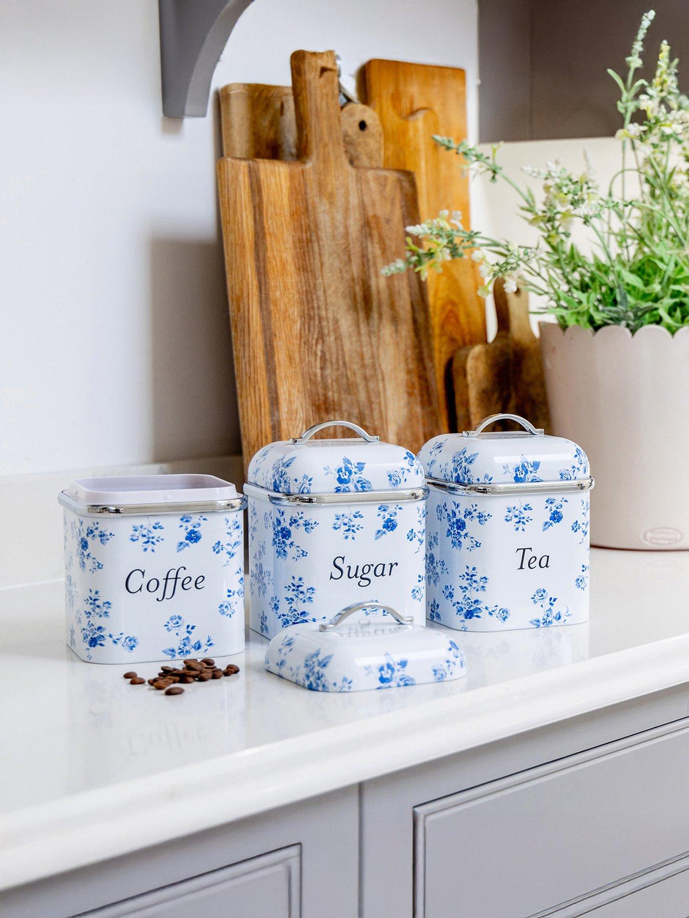 Image 1 of 5 of Laura Ashley Laura Ashley Set Of 3 Canisters