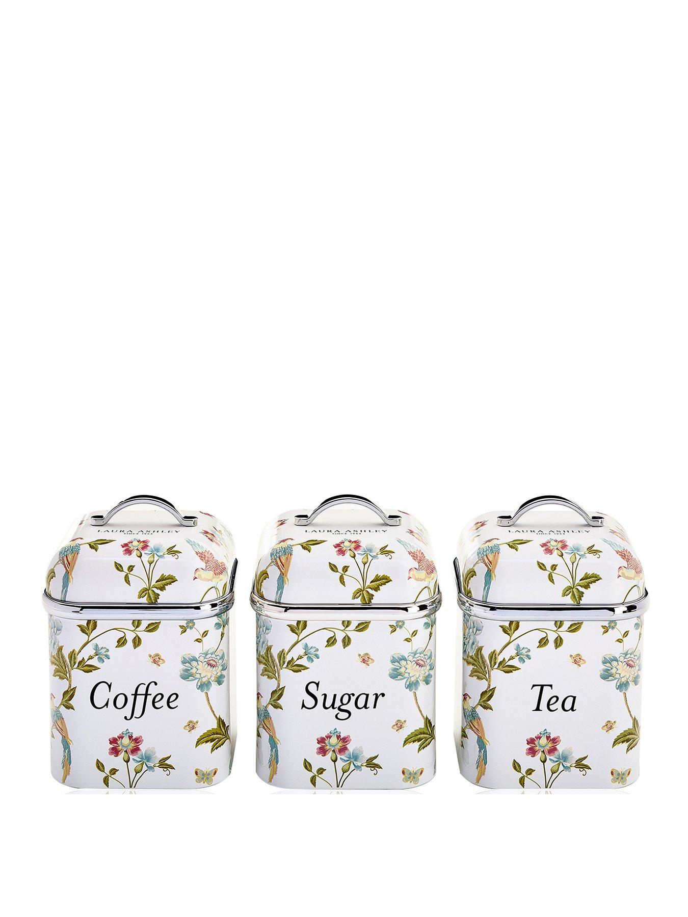 Image 2 of 6 of Laura Ashley 3 Canister Set -&nbsp;Elveden White