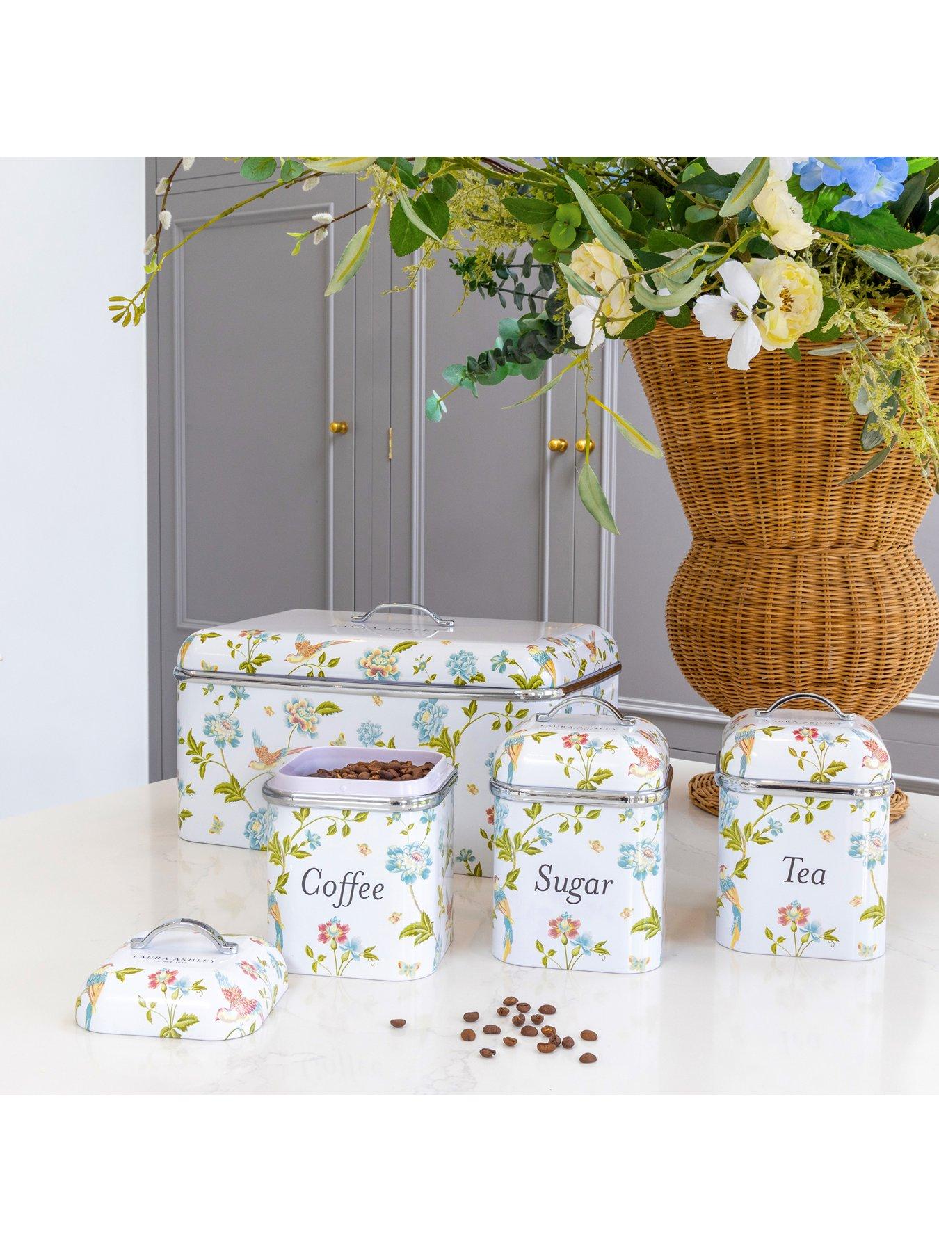 Image 6 of 6 of Laura Ashley 3 Canister Set -&nbsp;Elveden White