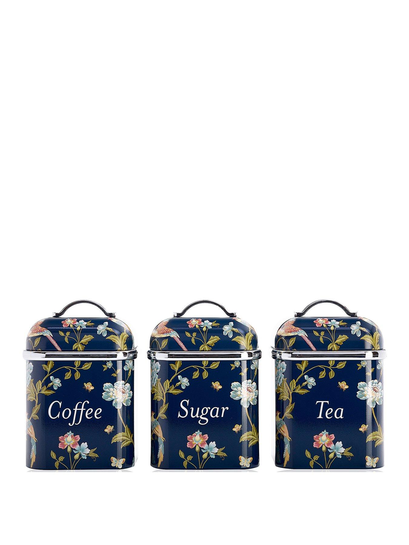 Image 2 of 6 of Laura Ashley 3 Canister Set -&nbsp;Elveden Navy