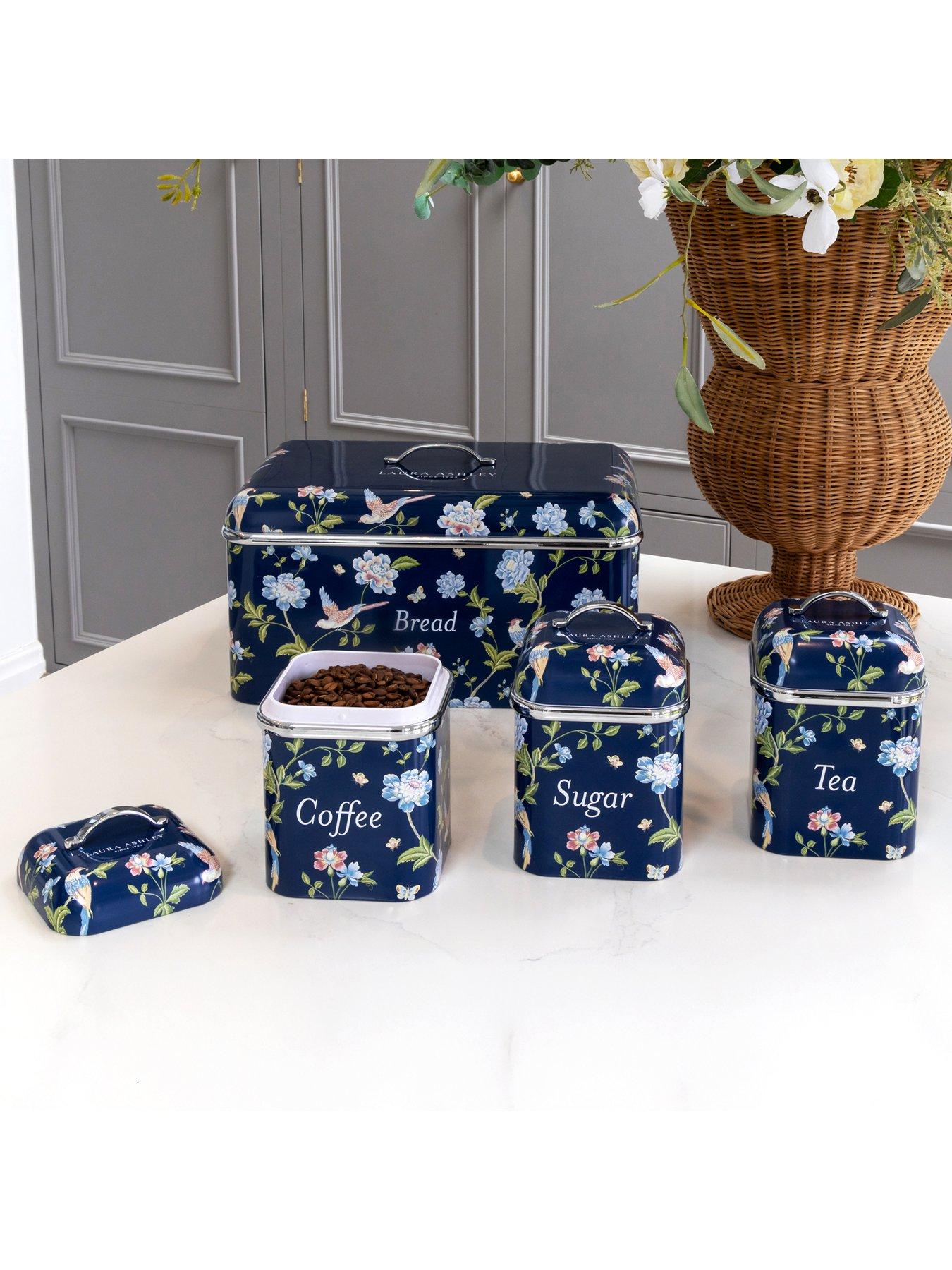 Image 6 of 6 of Laura Ashley 3 Canister Set -&nbsp;Elveden Navy