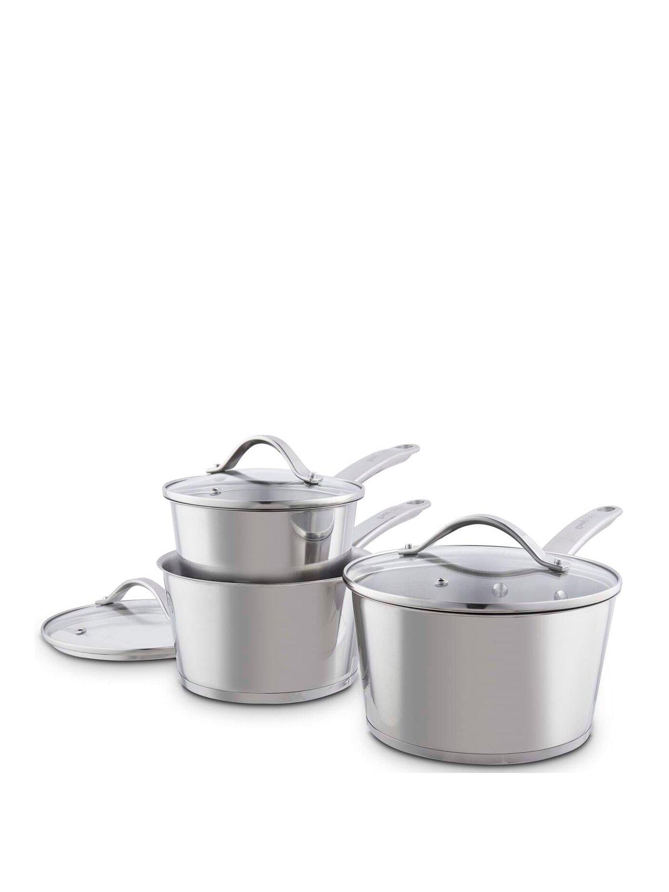 Image 1 of 7 of Good Food 3 Piece Saucepan Set