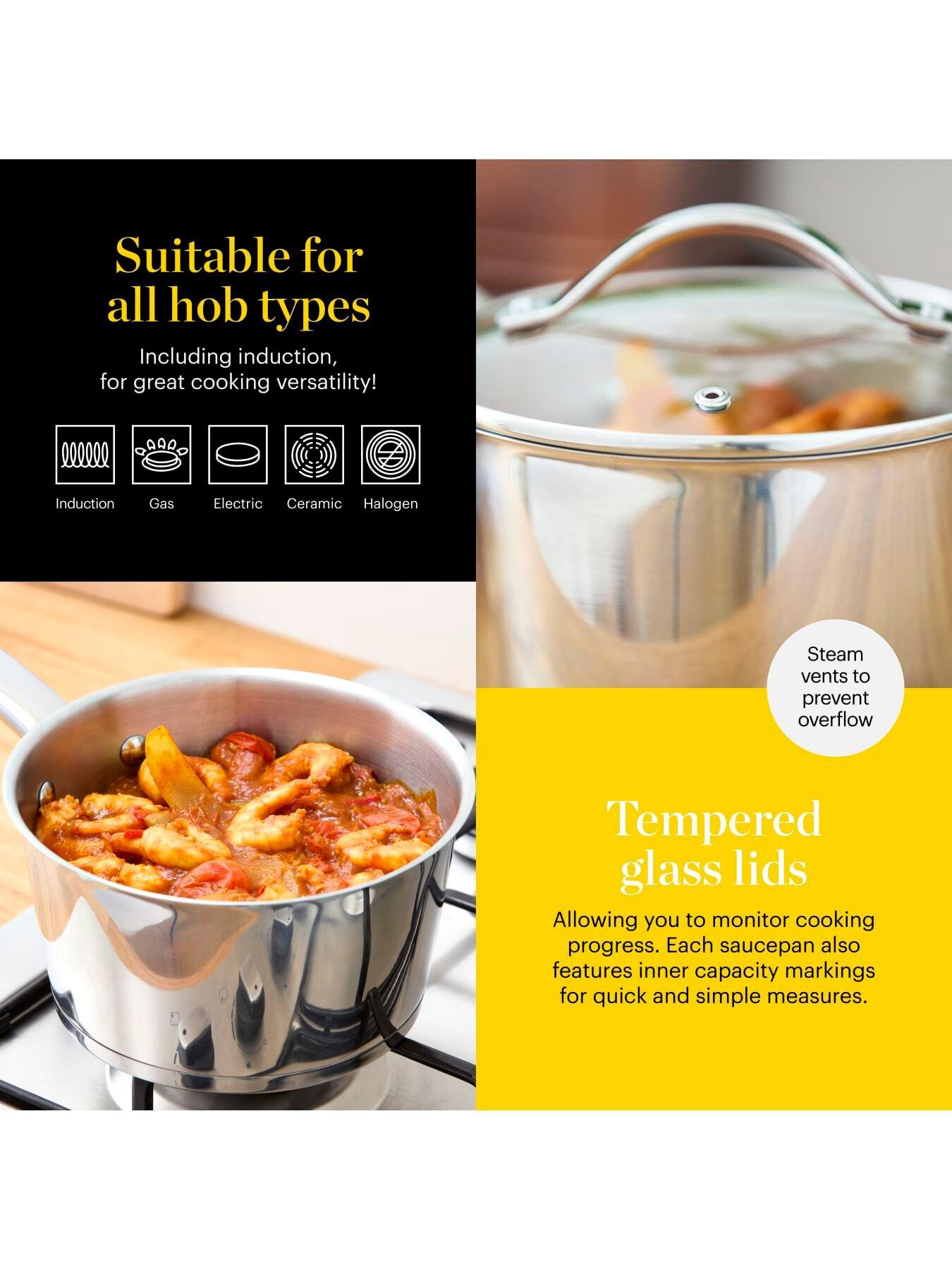 Image 3 of 7 of Good Food 3 Piece Saucepan Set