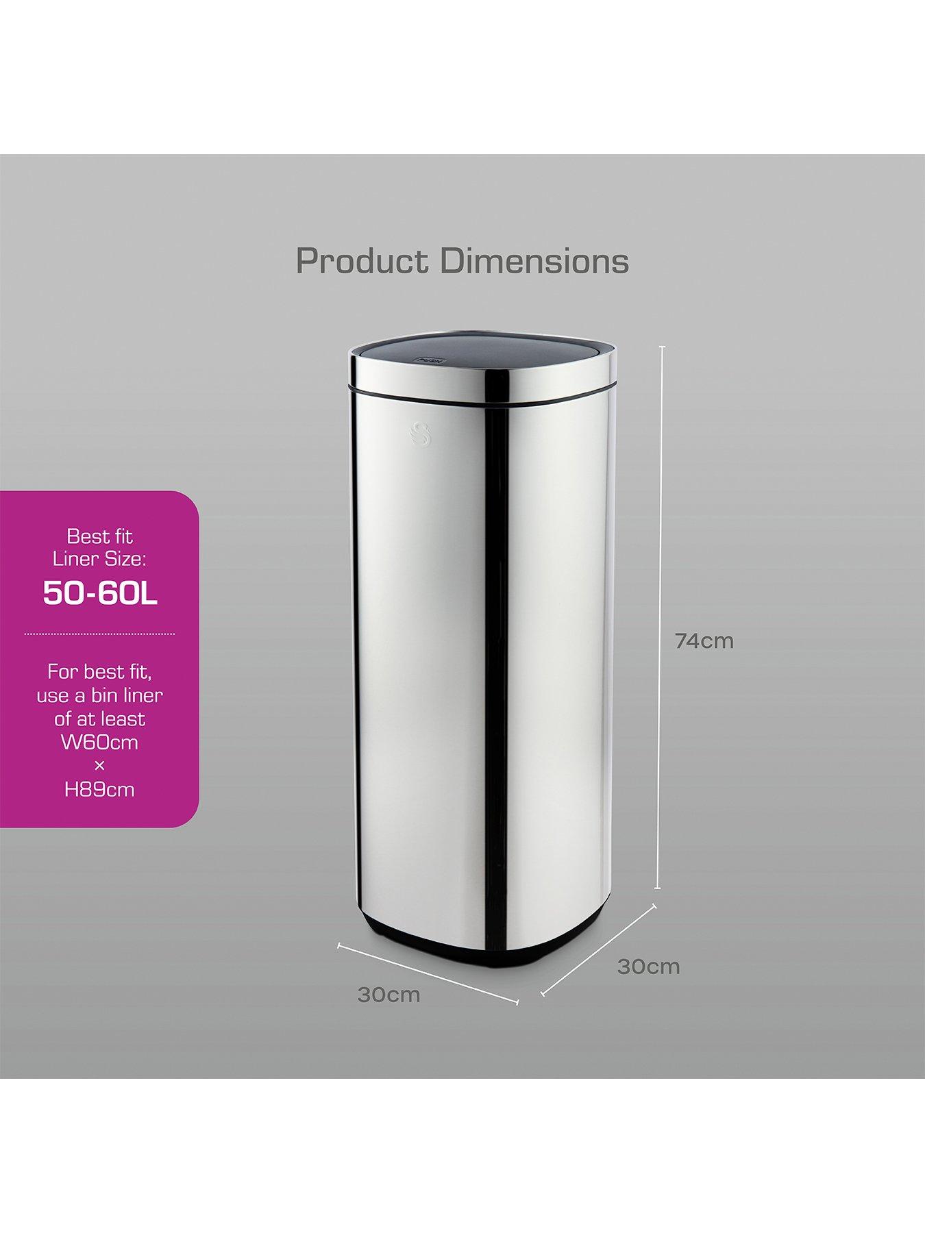 Image 5 of 6 of Swan 50l Touch Bin