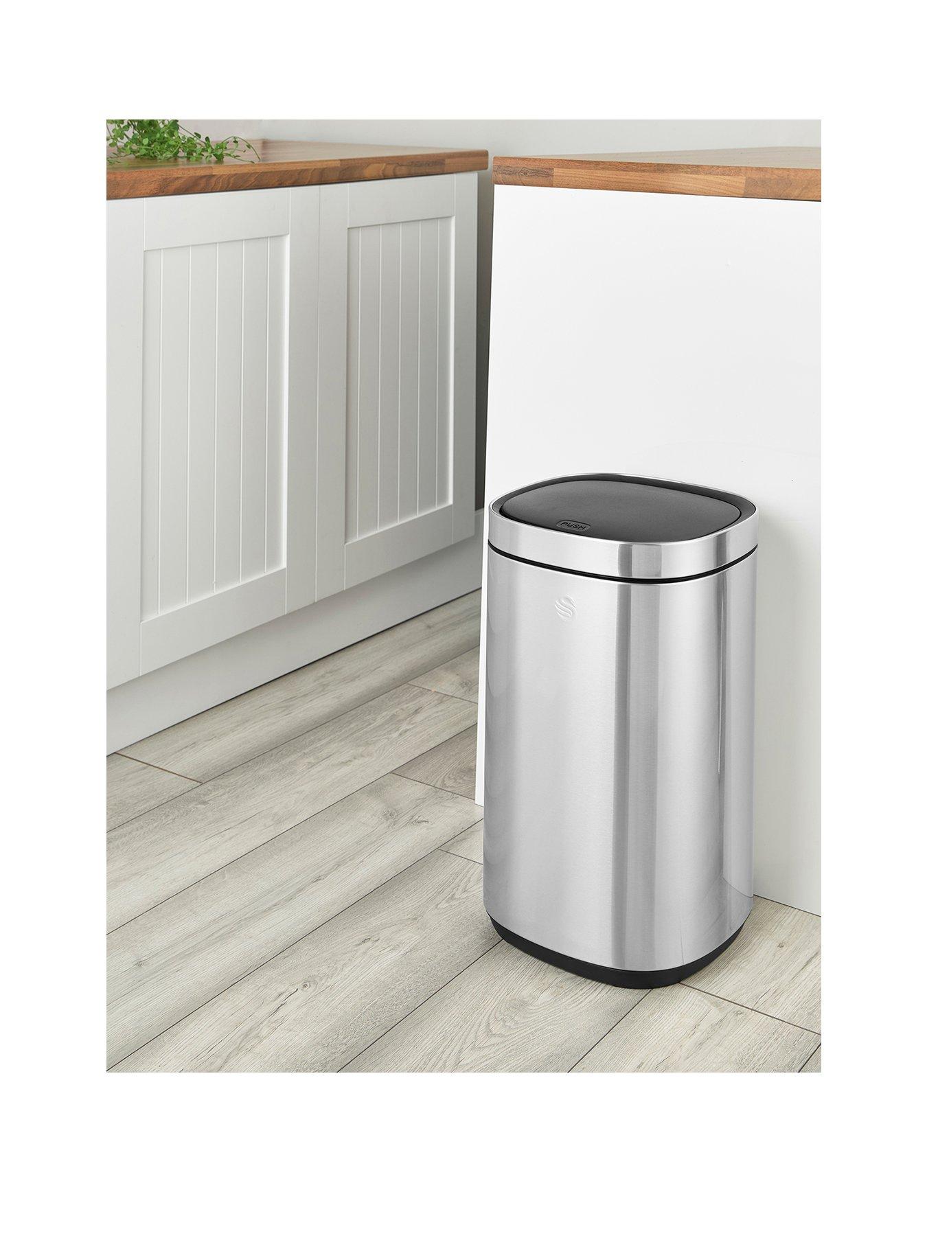 swan-30l-touch-bin-with-retainer-ring-stainless-steel