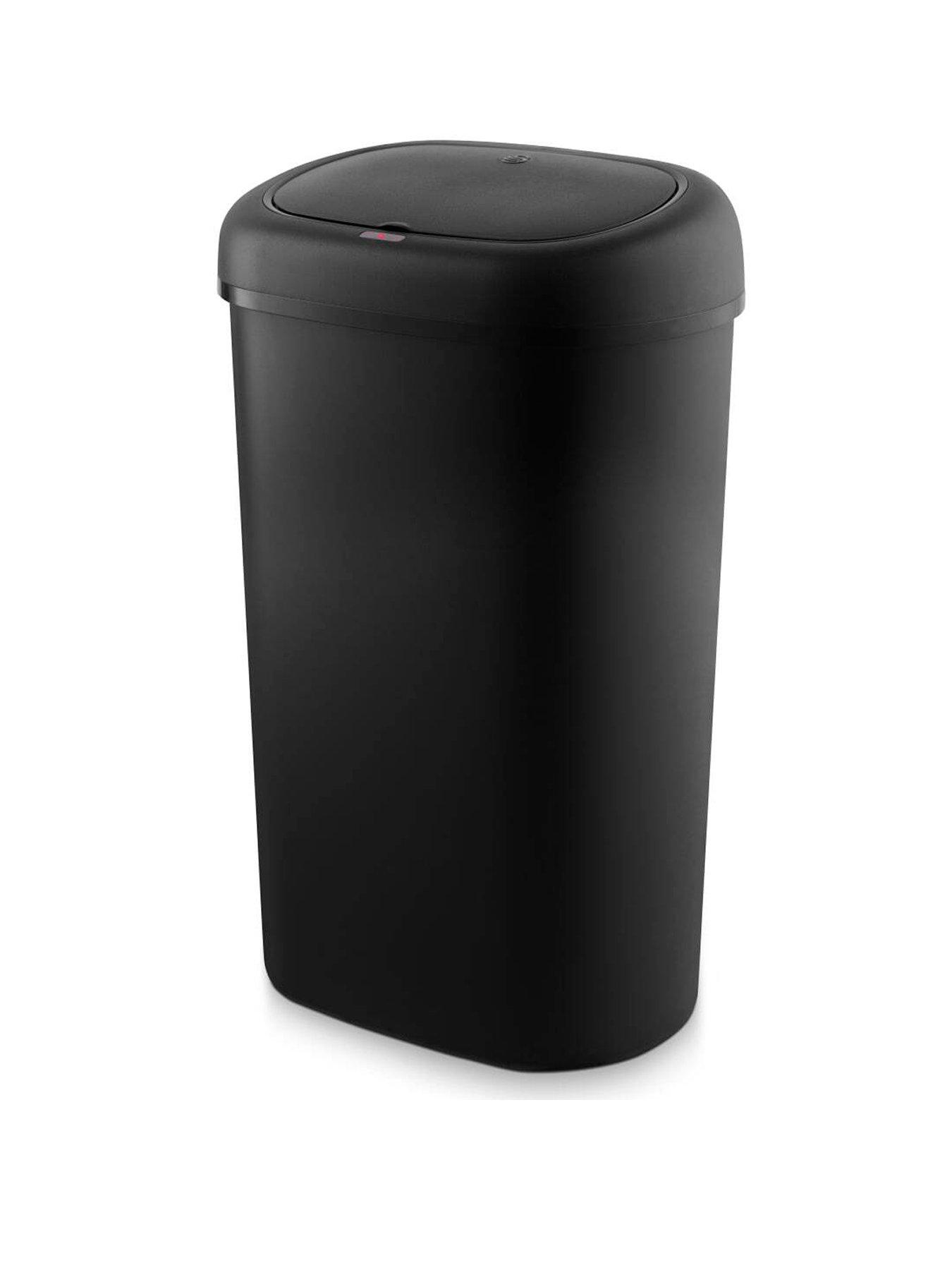 Swan 55L Sensor Bin with Odour Control, Black