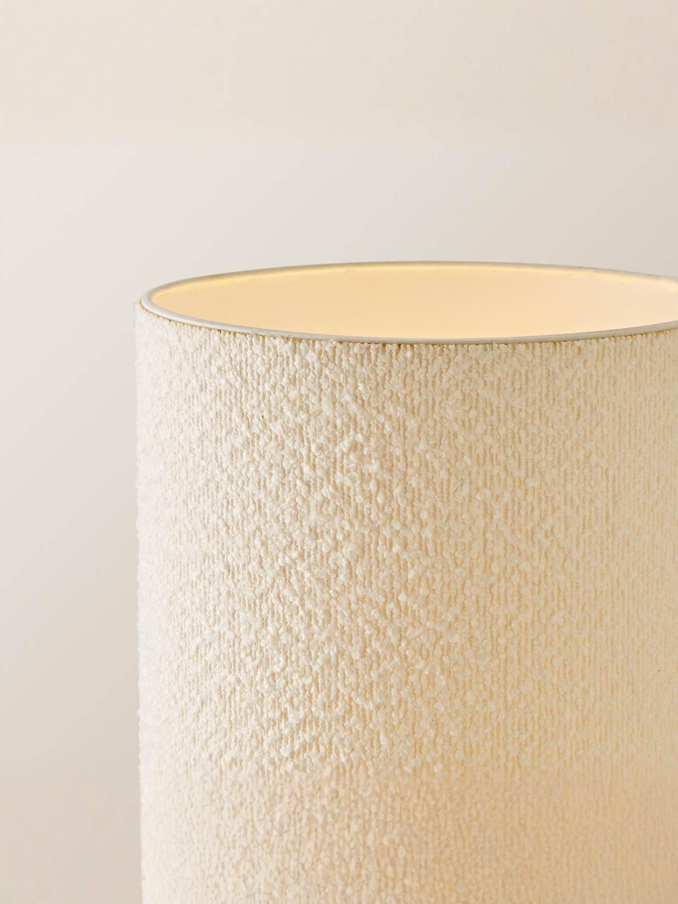 Image 5 of 7 of ValueLights Ash Cream Boucle Midi Floor Lamp