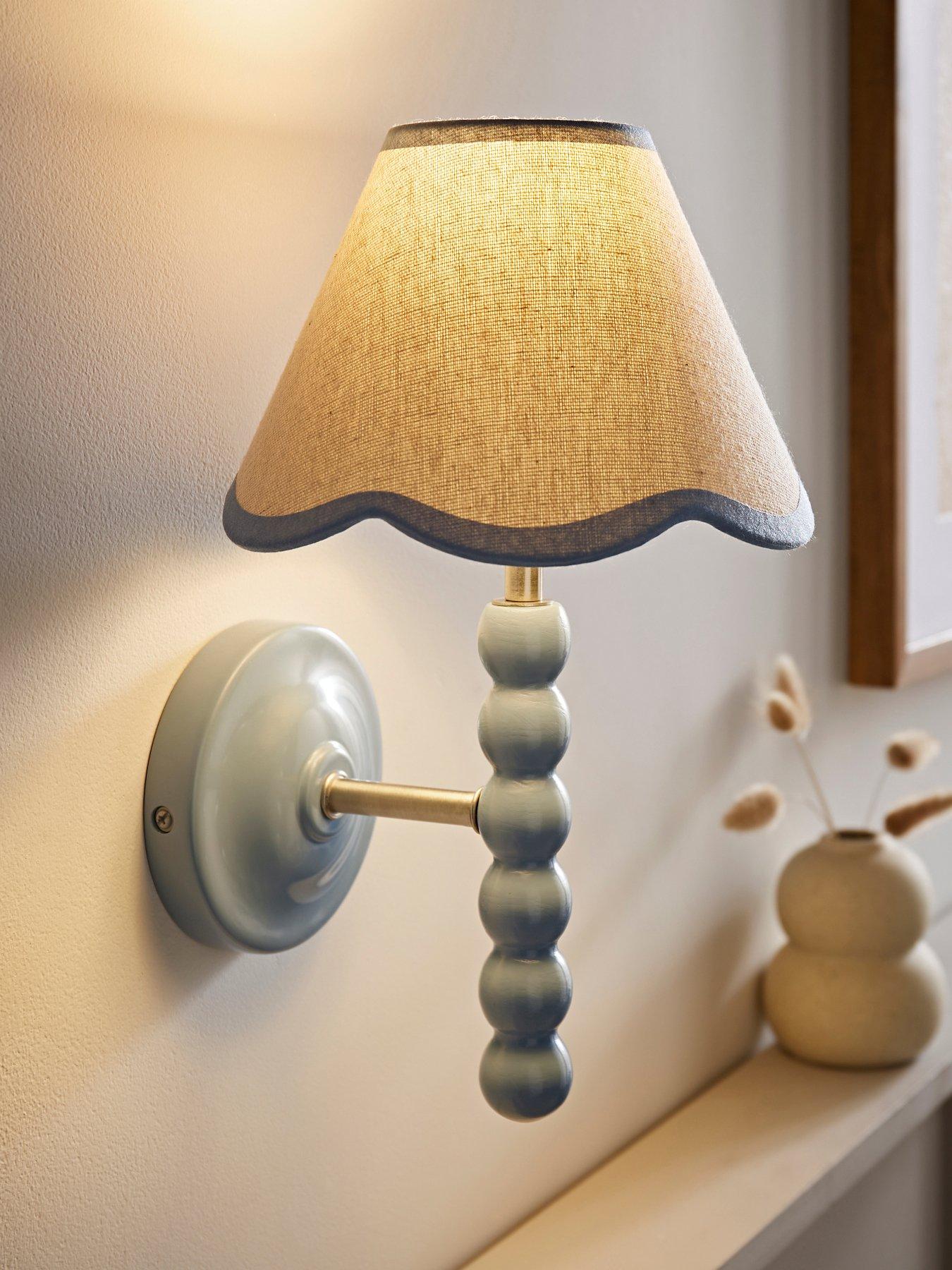 valuelights-bobbins-powder-blue-bobble-wall-light-and-linen-blue-trim-lamp-shade