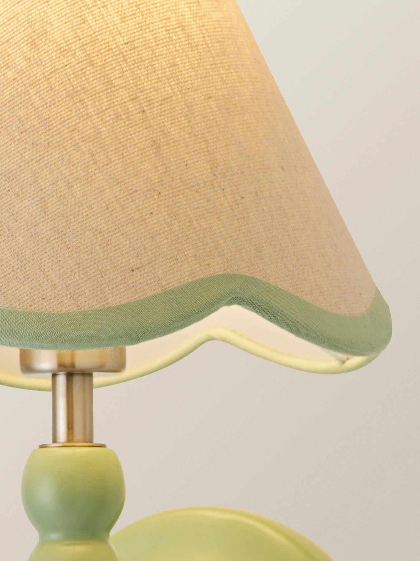 valuelights-bobbins-sage-green-bobble-wall-light-and-linen-green-trim-lamp-shadedetail