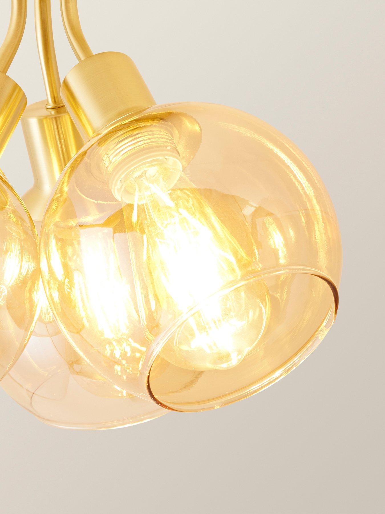 valuelights-bellamy-brushed-gold-bubble-cluster-flush-ceiling-lightdetail