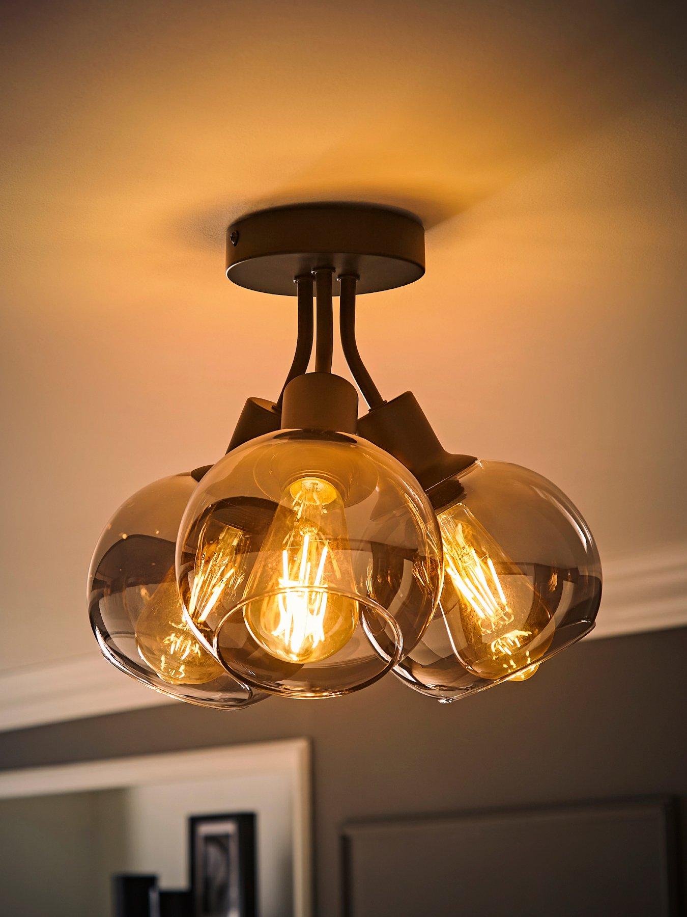 valuelights-bellamy-matte-black-bubble-cluster-flush-ceiling-lightback