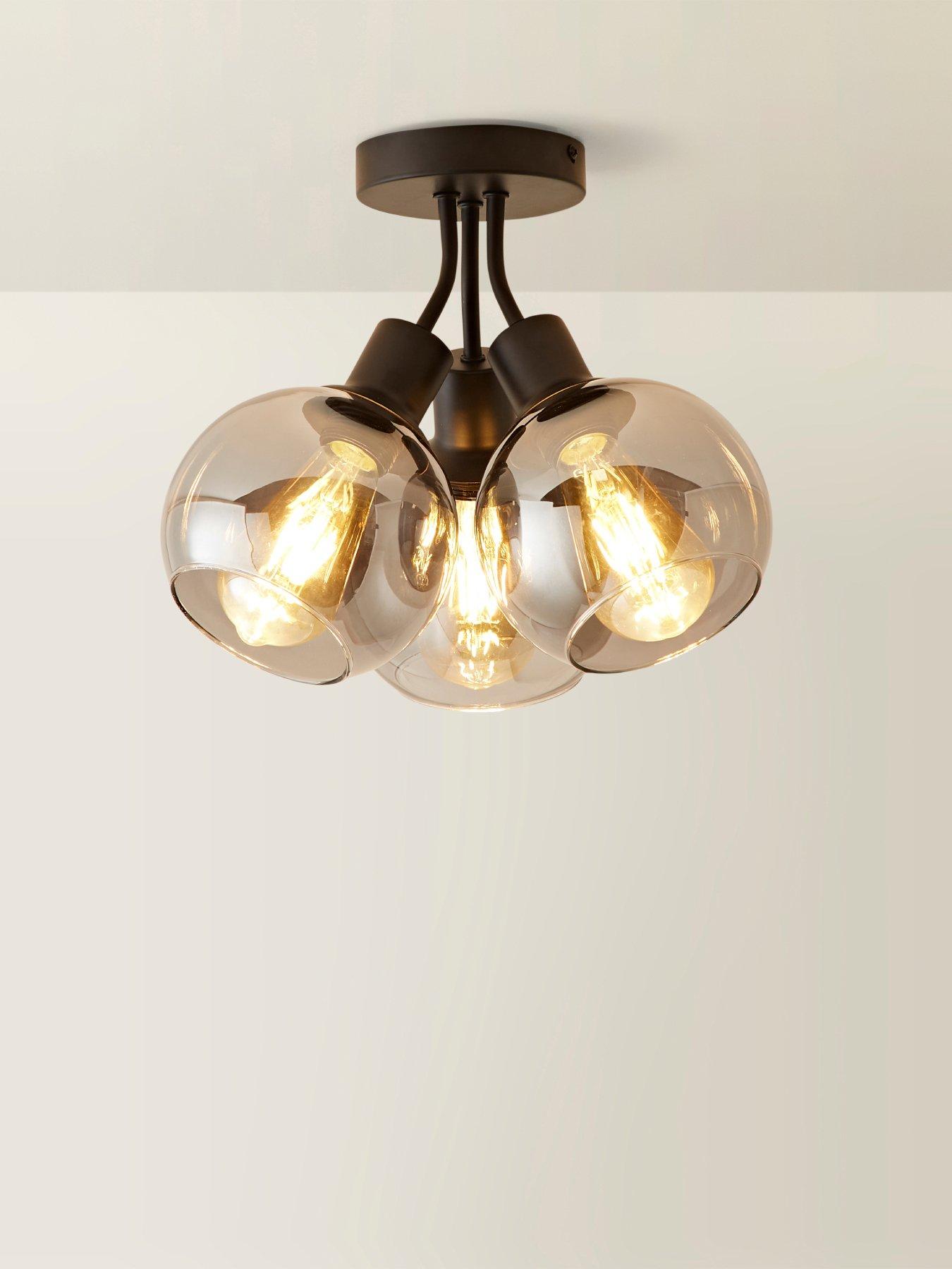 valuelights-bellamy-matte-black-bubble-cluster-flush-ceiling-lightoutfit