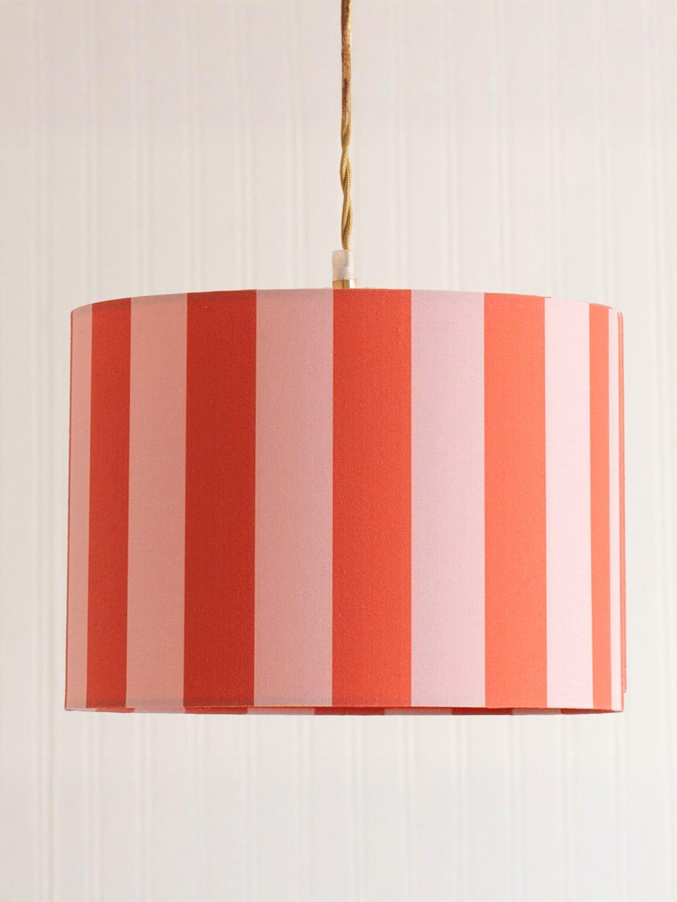 ValueLights Callie Large Colour Clash Shade In Orange And Pink