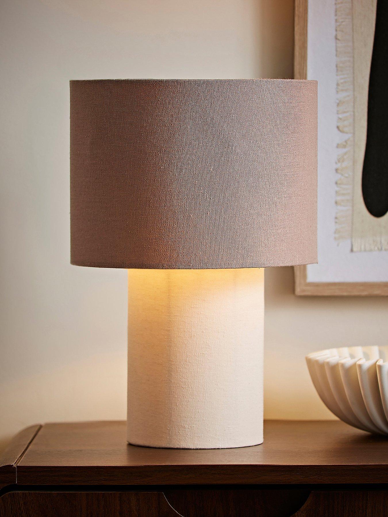 valuelights-bobby-mocha-colour-clash-duo-fabric-table-lamp