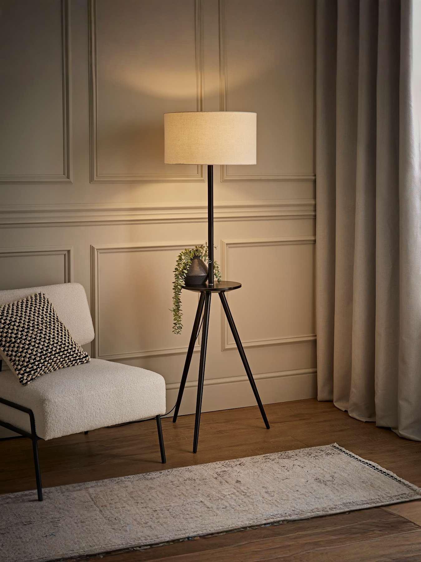 valuelights-desmond-side-table-tripod-black-floor-lamp-with-natural-linen-lamp-shade