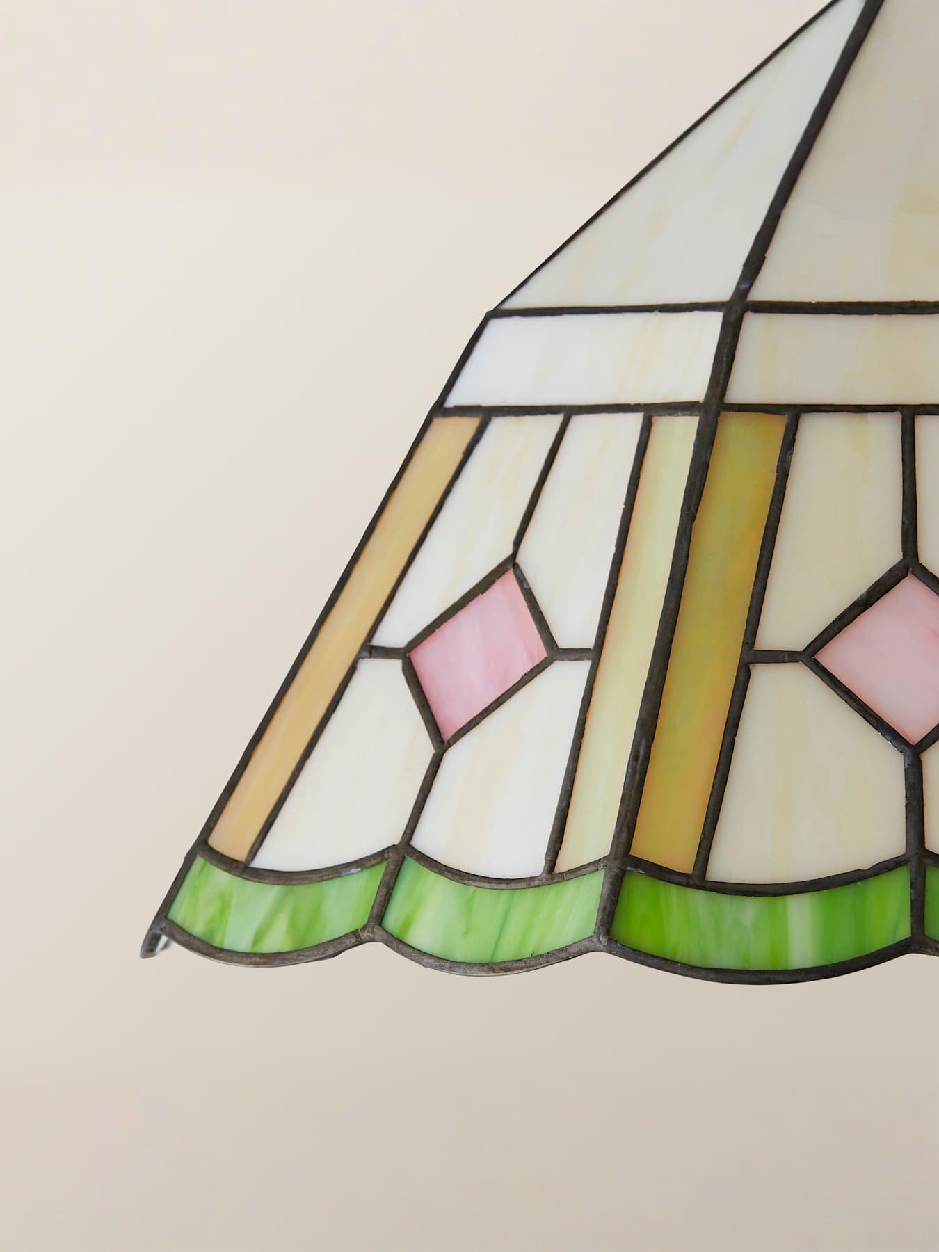 Image 5 of 7 of ValueLights Beatrix Tiffany Glass Easy Fit Ceiling Pendant Light Lamp Shade