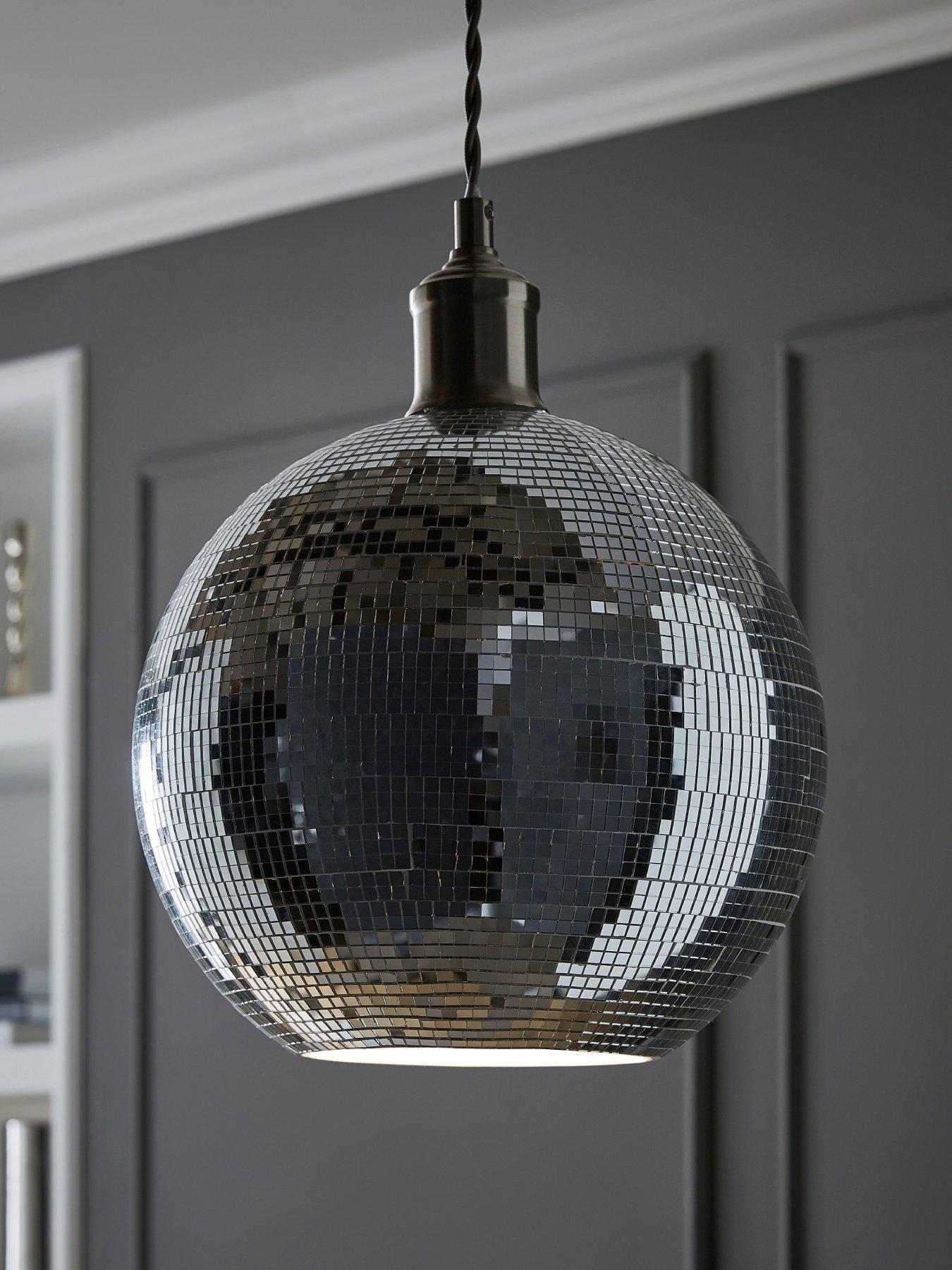 valuelights-dolly-disco-ball-mirror-easy-fit-ceiling-pendant-light-lamp-shade