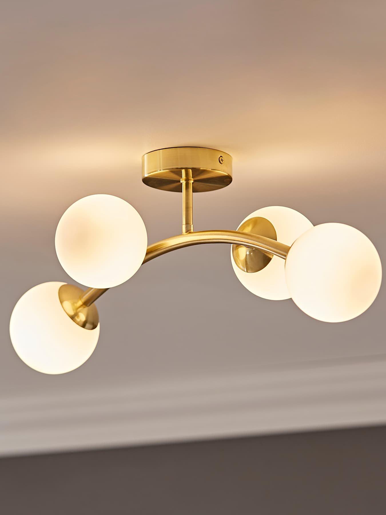valuelights-jas-gold-4-way-ceiling-light-with-opal-white-frosted-glass-globe-shades