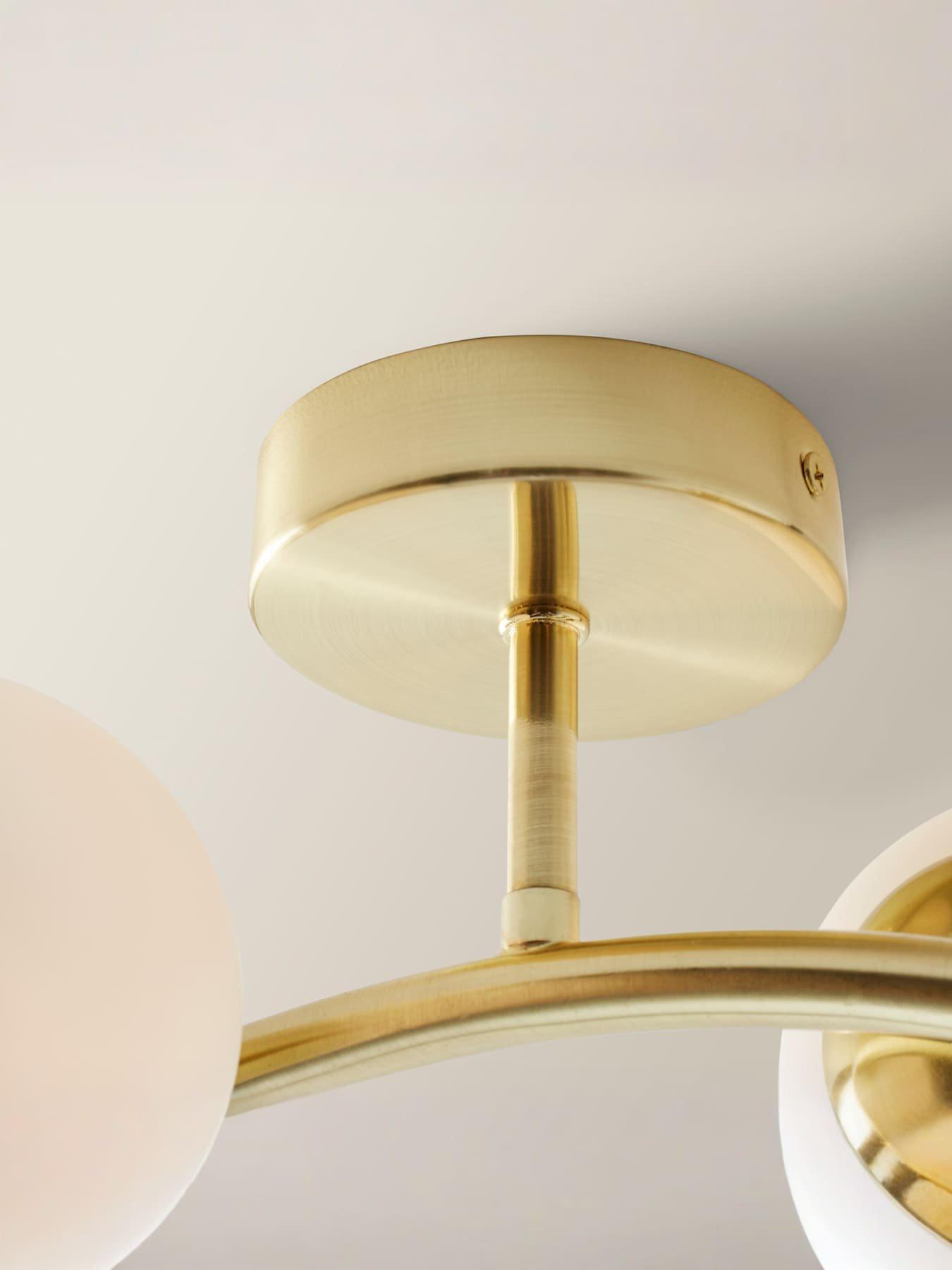 valuelights-jas-gold-4-way-ceiling-light-with-opal-white-frosted-glass-globe-shadesdetail