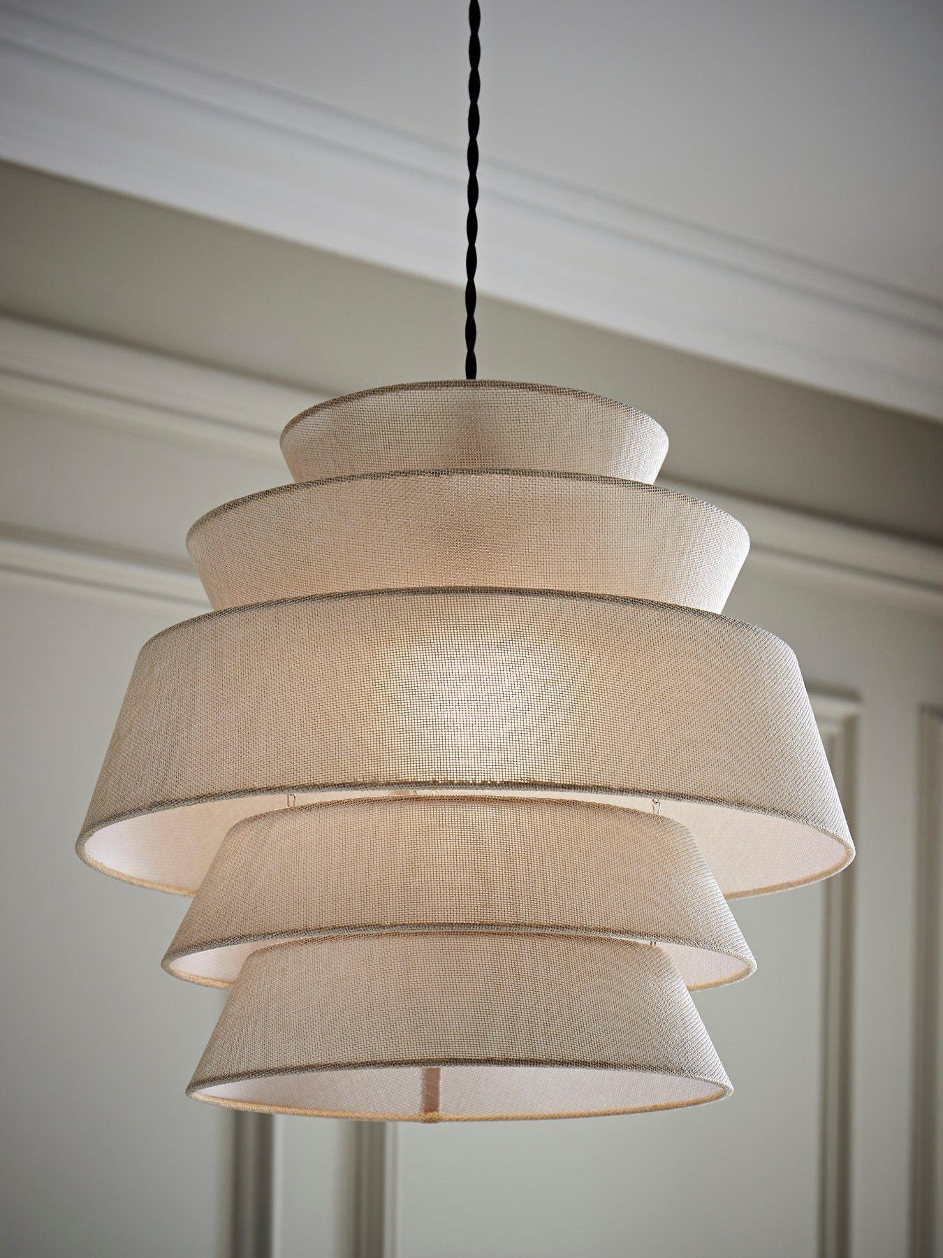valuelights-valerie-natural-linen-5-tier-easy-fit-drum-ceiling-pendant-light-lamp-shade