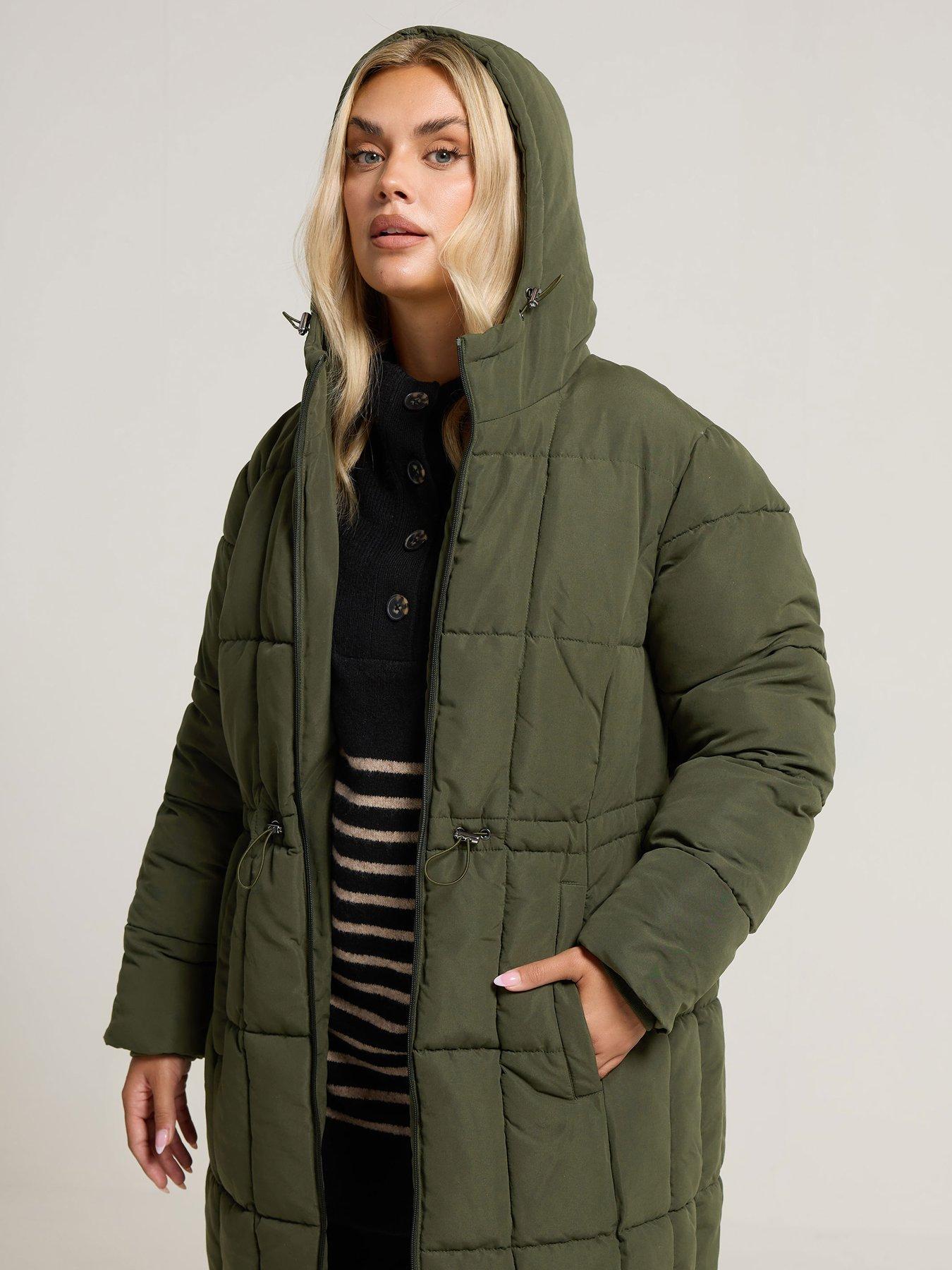yours-curve-borg-midi-padded-coat-greenoutfit