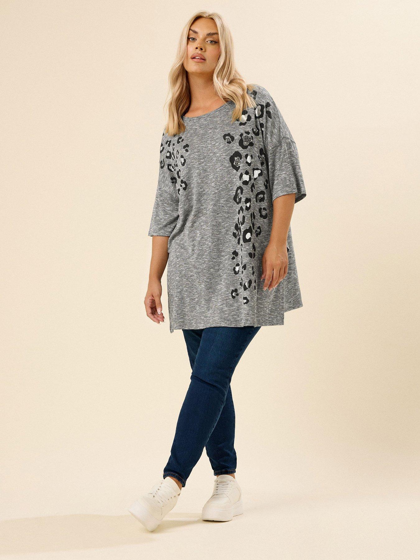 yours-curve-animal-drop-shoulder-top-greyback