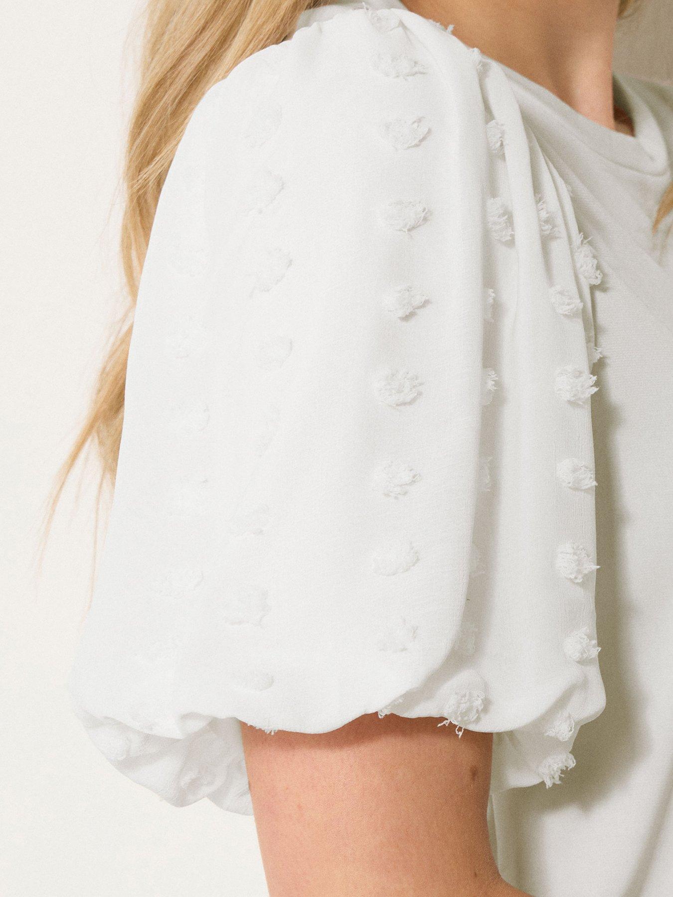 long-tall-sally-dobby-sleeve-top-ivoryoutfit