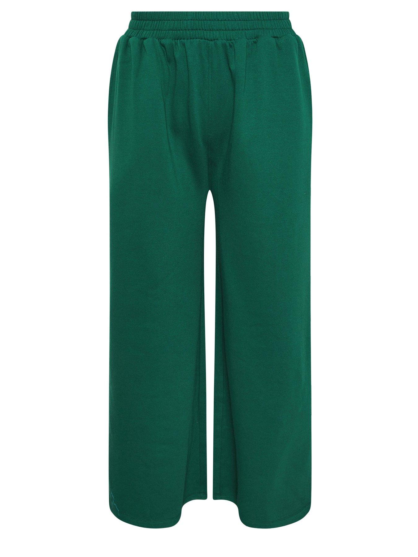 yours-curve-la-wide-leg-joggers-greendetail