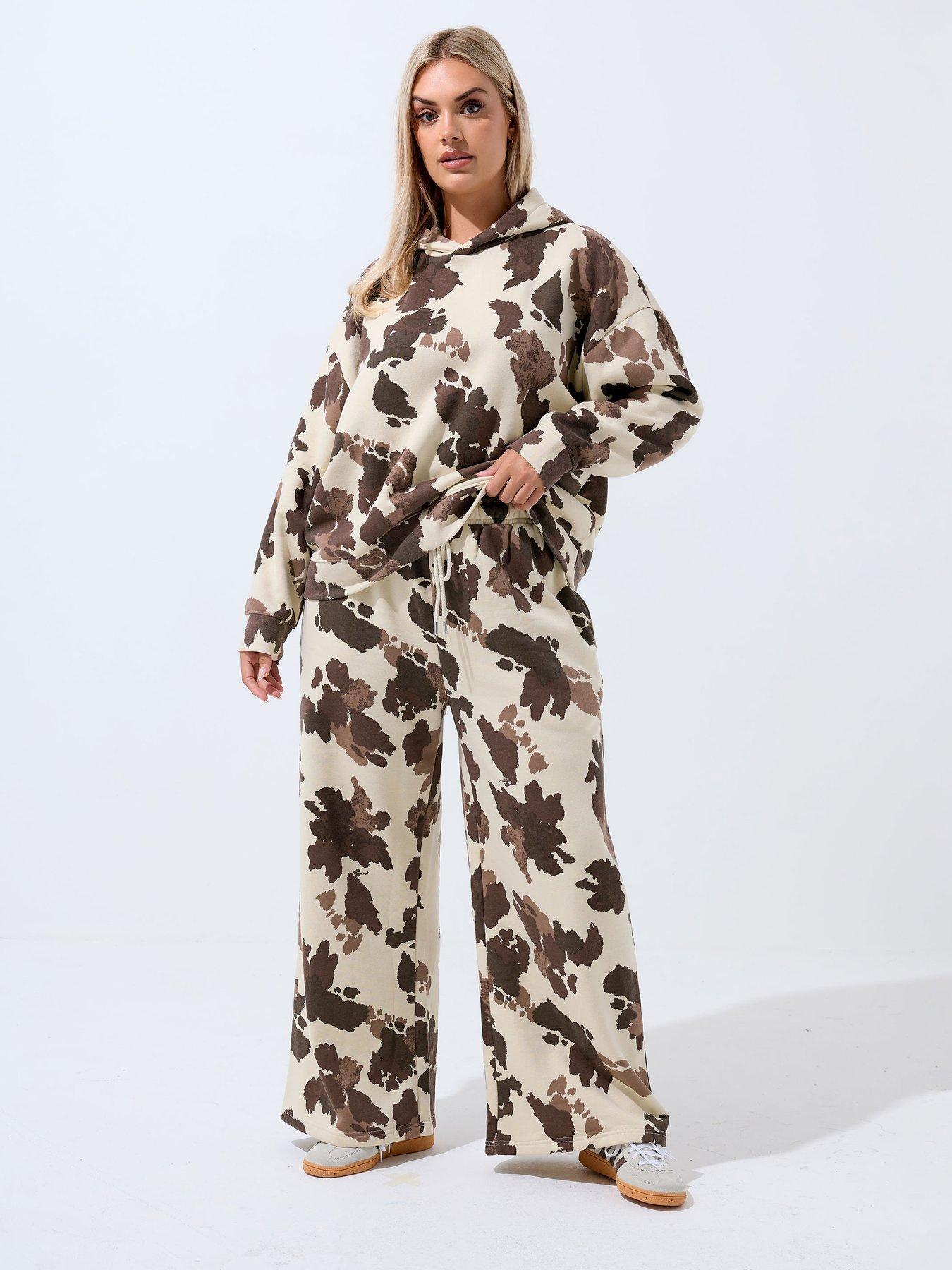 yours-curve-cow-print-joggers-creamback