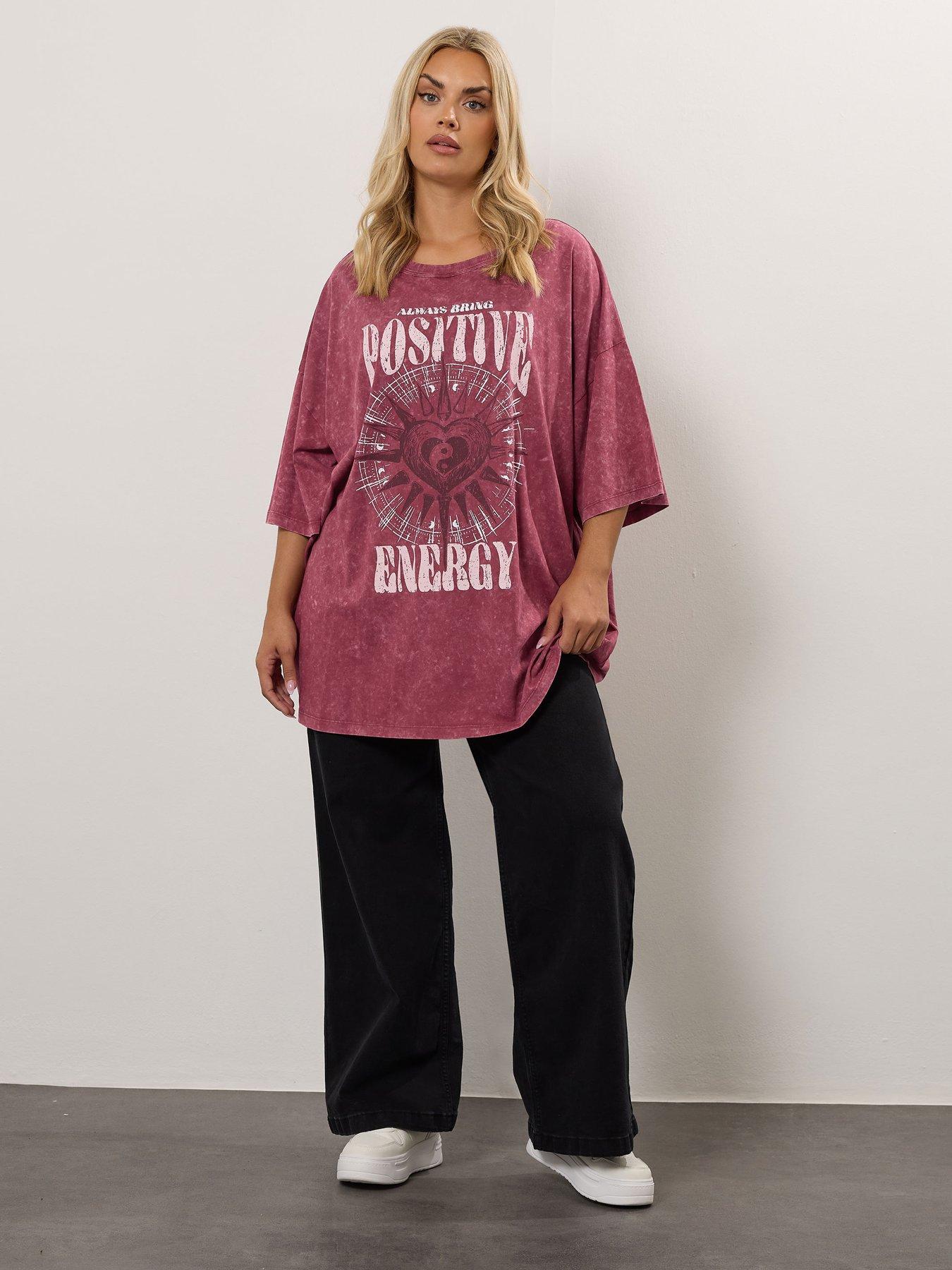 yours-curve-oversized-boxy-t-shirt-pinkback
