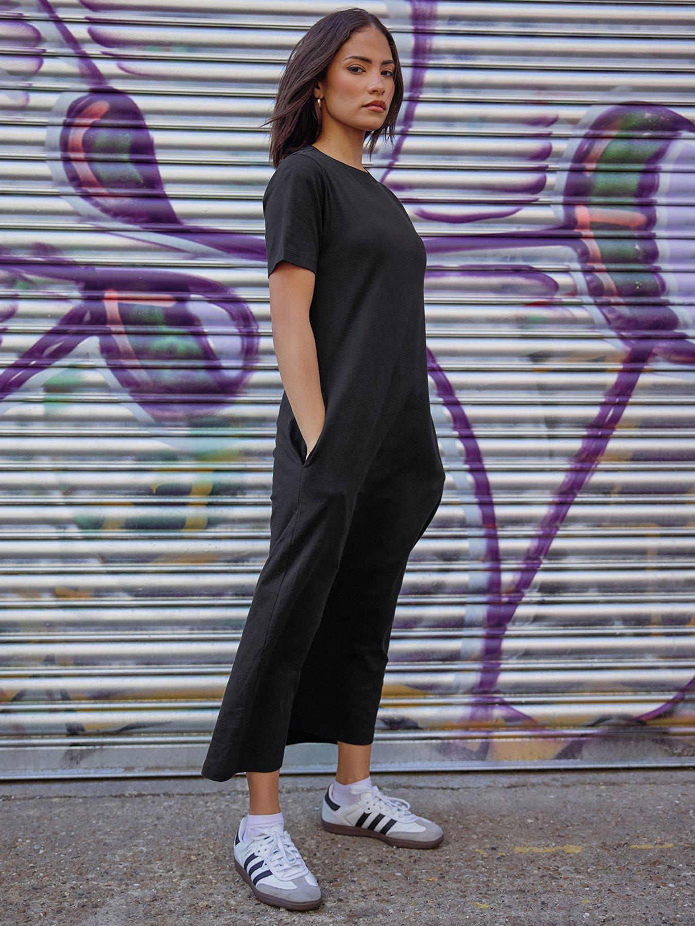 pixiegirl-petite-t-shirt-maxi-dress-black