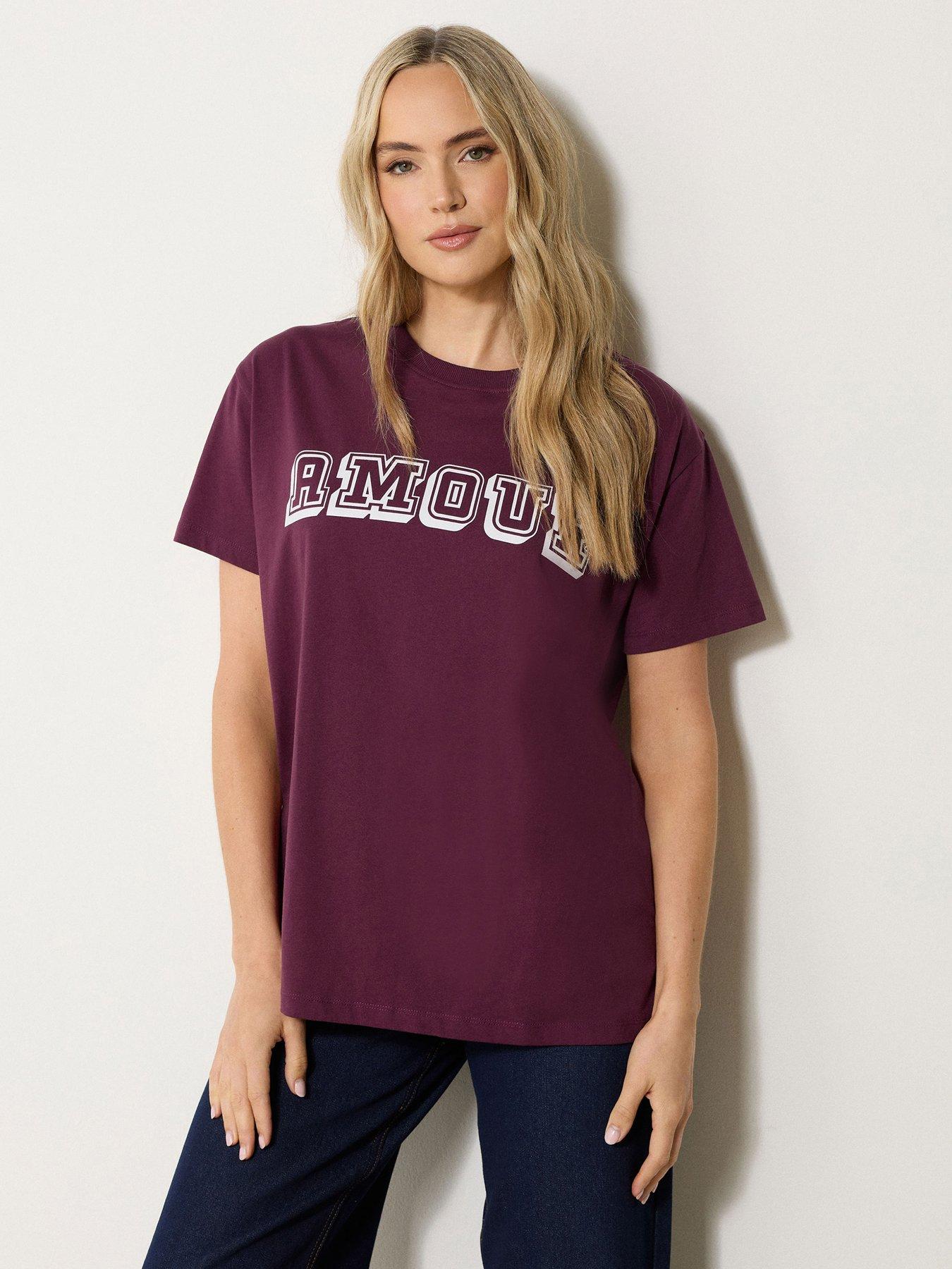 Long Tall Sally Amour Oversized T-Shirt - Red