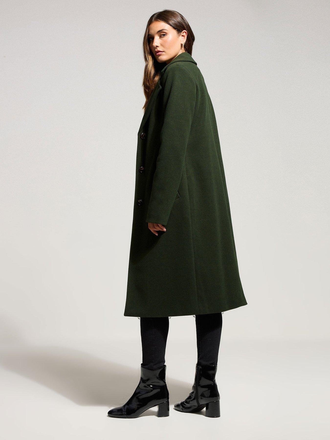 Image 2 of 4 of Long Tall Sally City Coat - Green