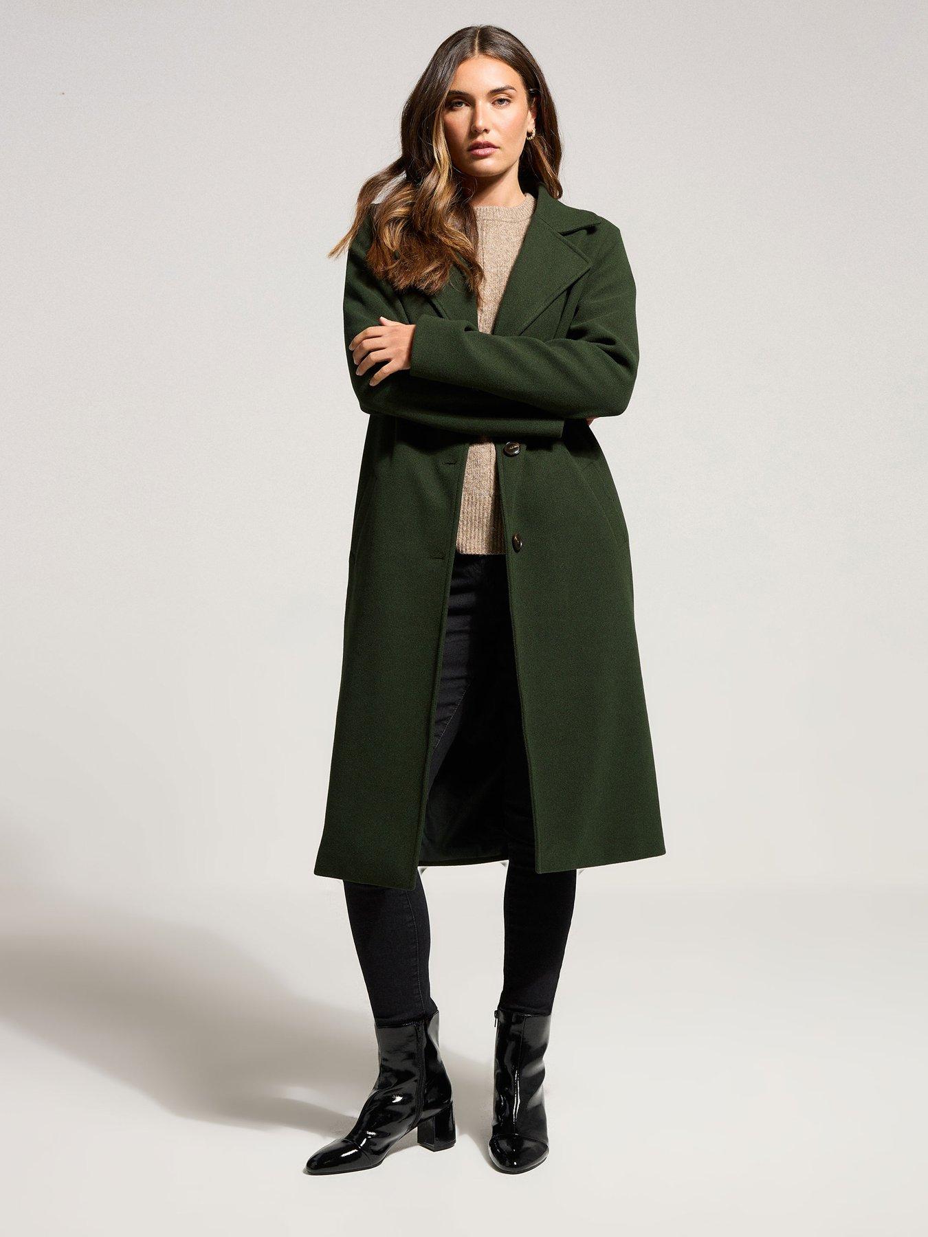 Image 3 of 4 of Long Tall Sally City Coat - Green