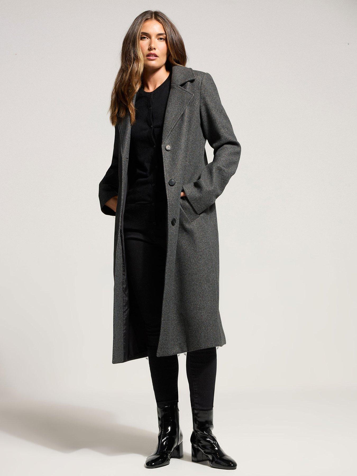 Long Tall Sally City Coat - Grey