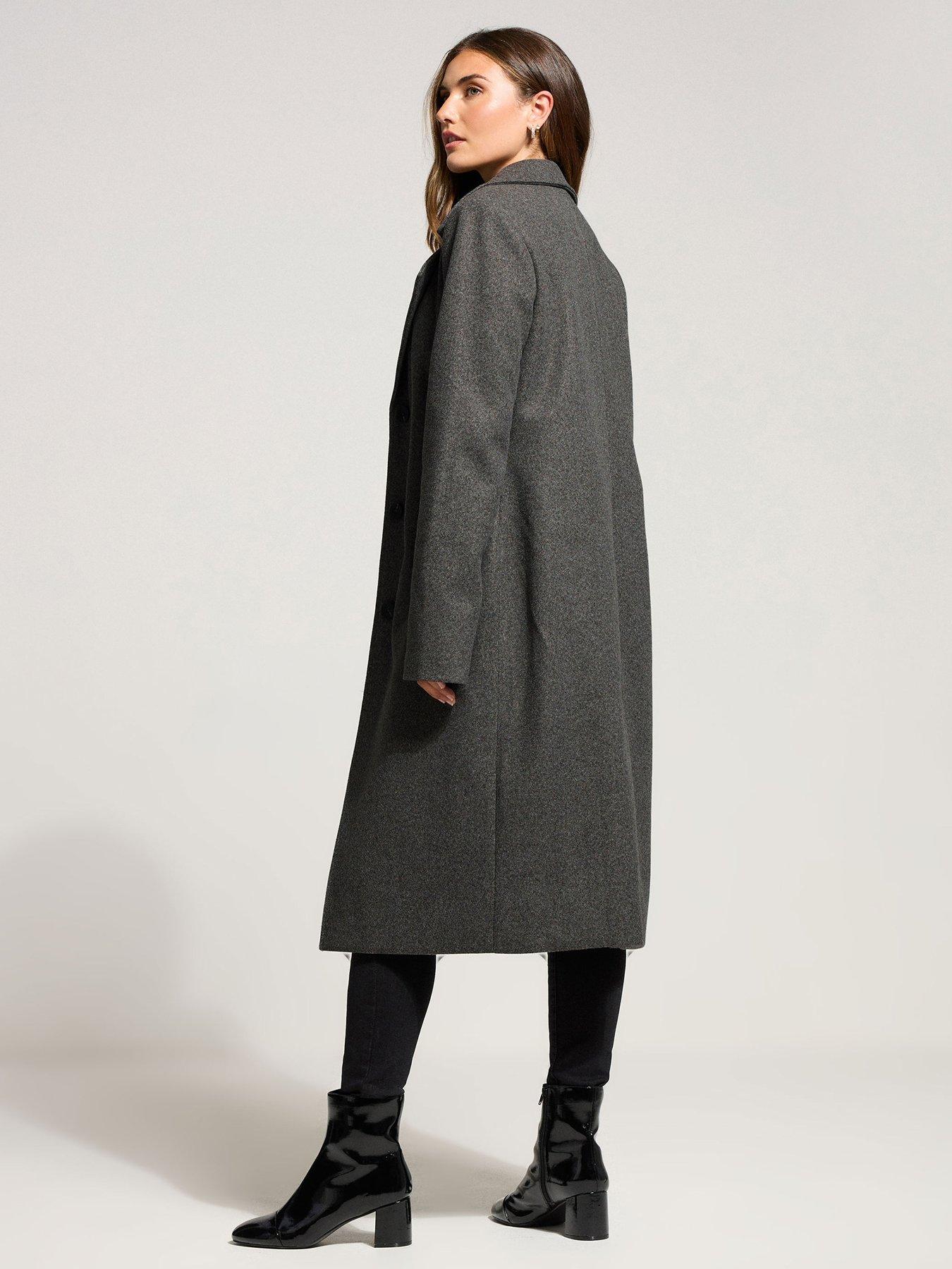 Image 2 of 4 of Long Tall Sally City Coat - Grey