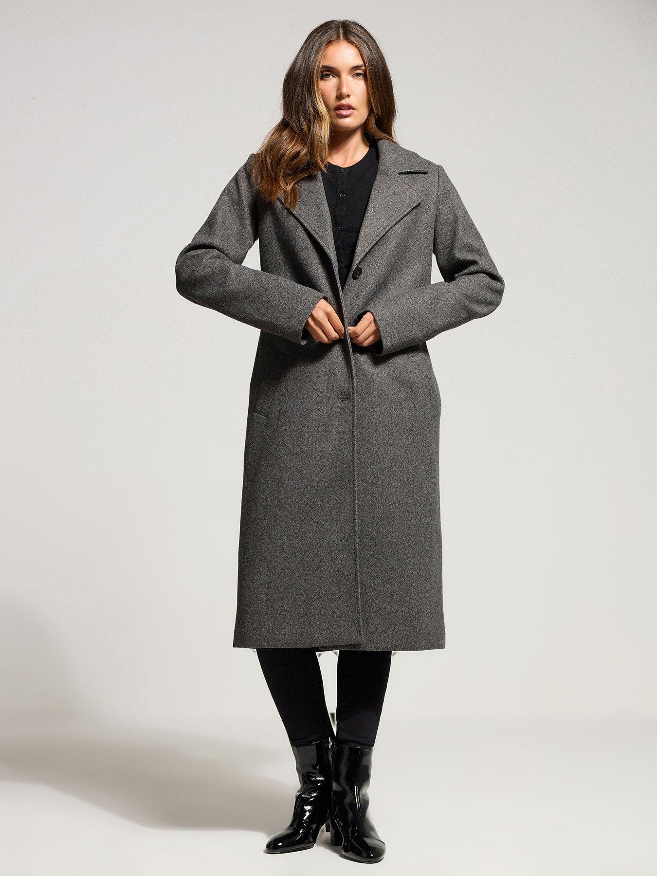 Image 3 of 4 of Long Tall Sally City Coat - Grey