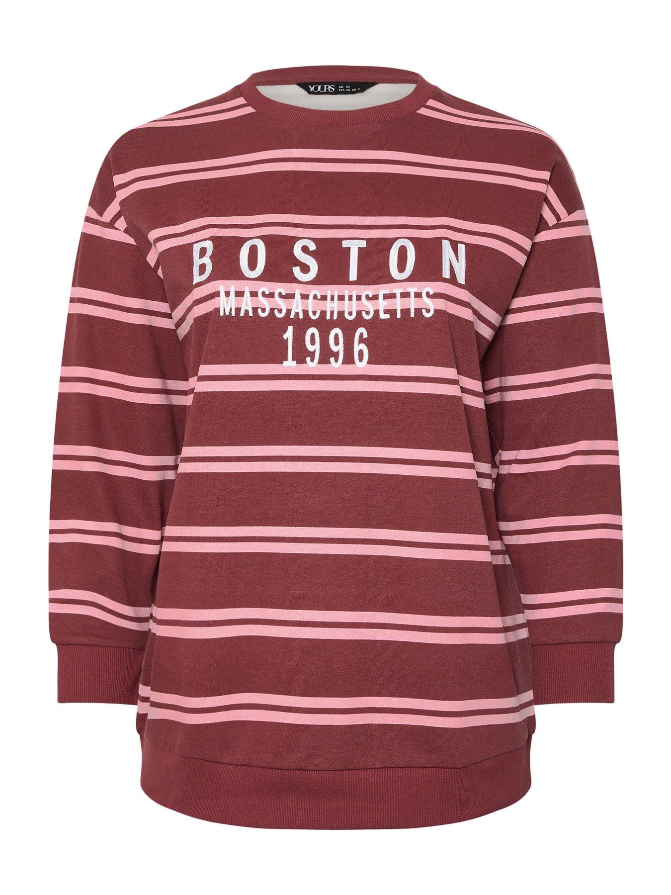 yours-curve-boston-stripe-crew-neck-sweatshirt-reddetail
