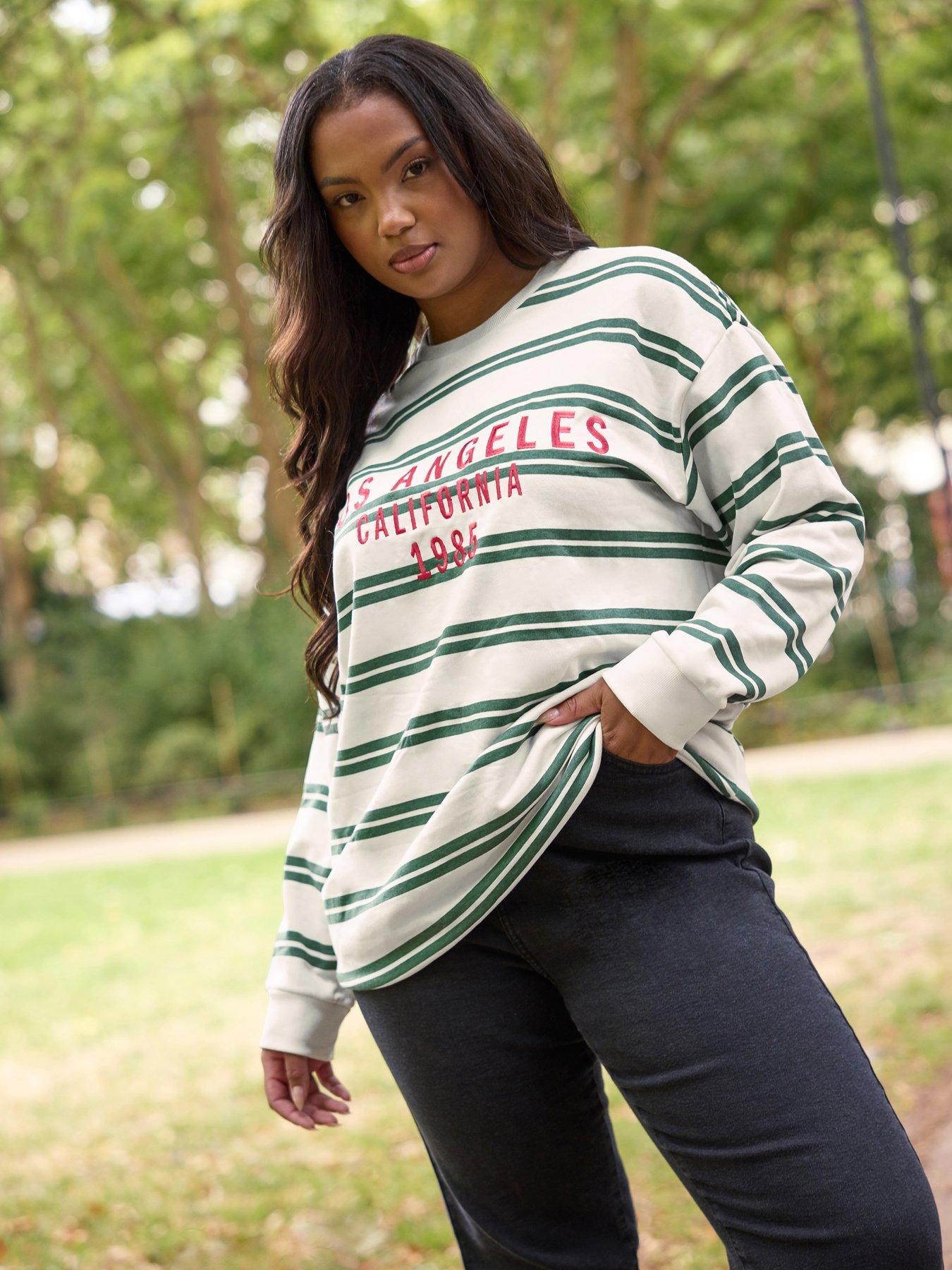 yours-curve-la-stripe-crew-neck-sweatshirt-ivory