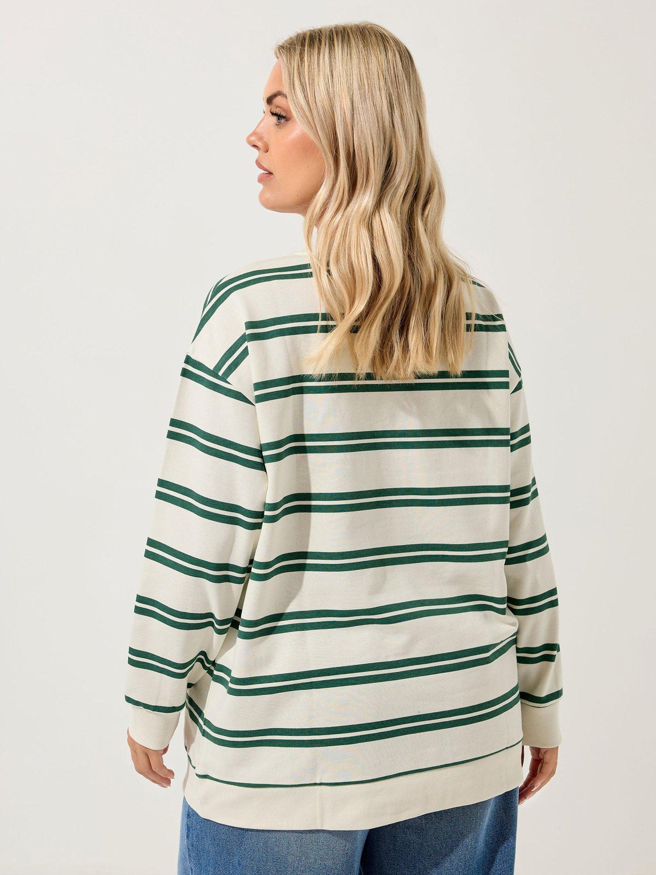 yours-curve-la-stripe-crew-neck-sweatshirt-ivorystillFront