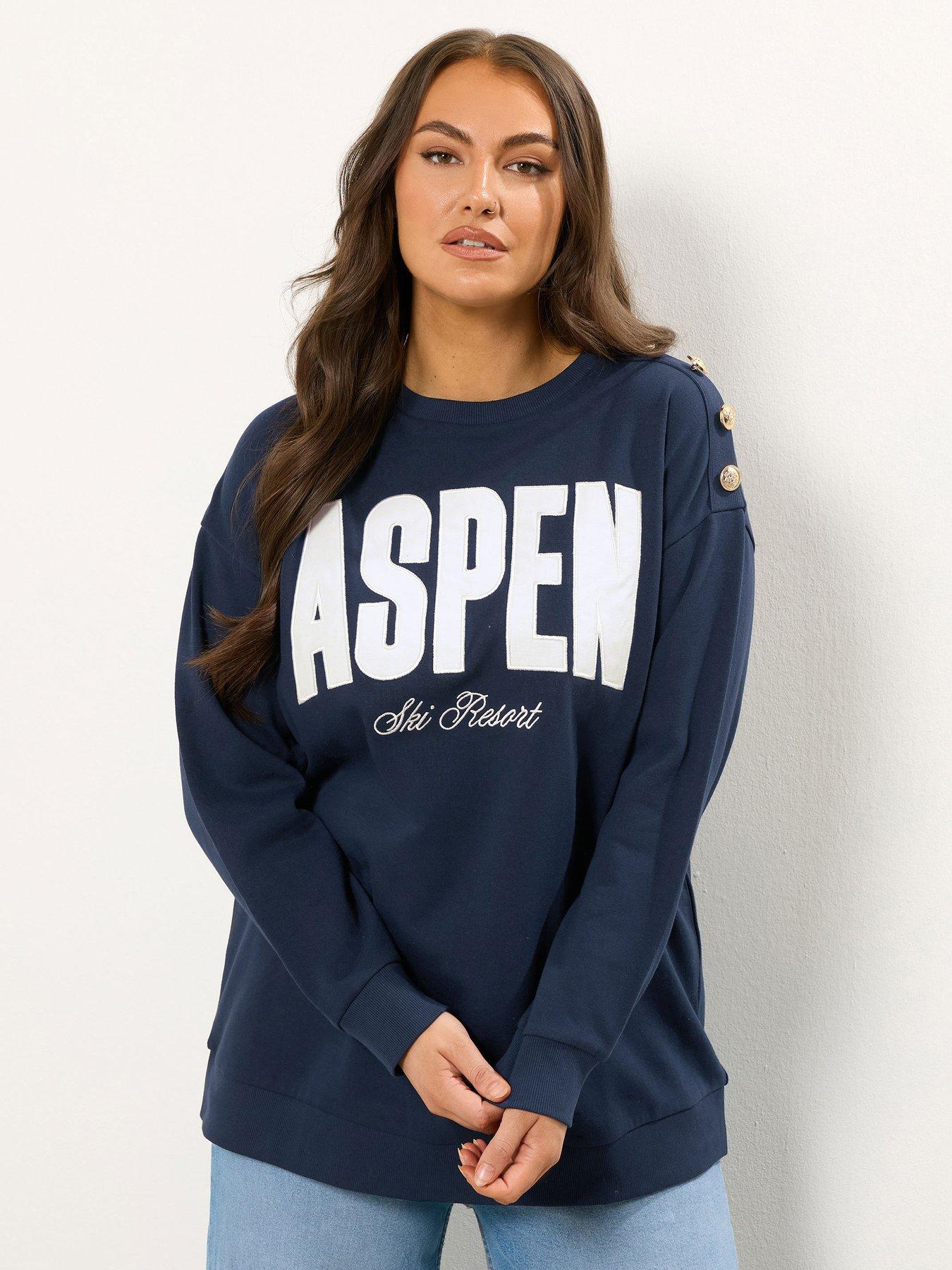 yours-curve-aspen-button-crew-neck-sweatshirt-blue