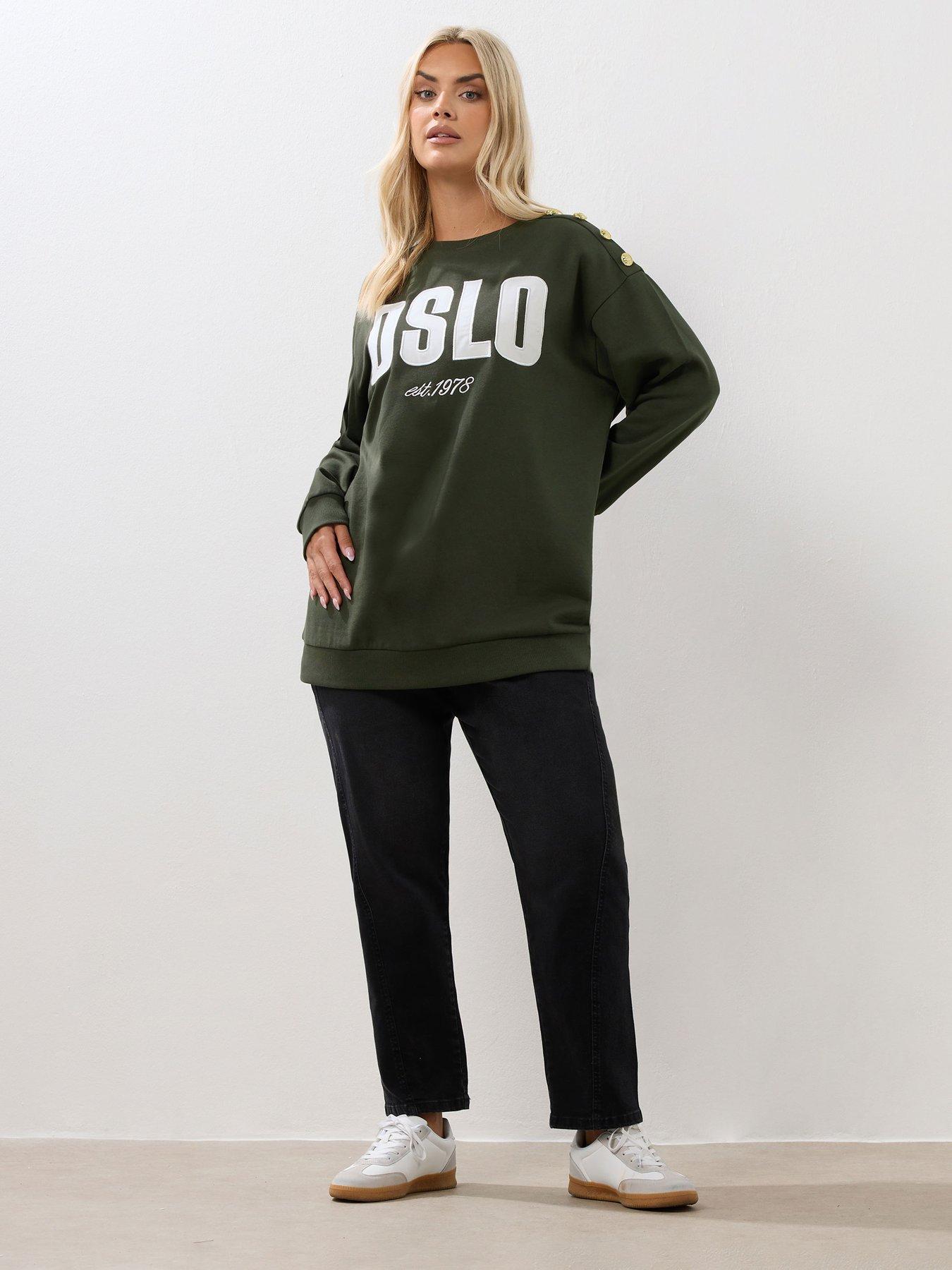 yours-curve-oslo-button-crew-neck-sweatshirt-greenback