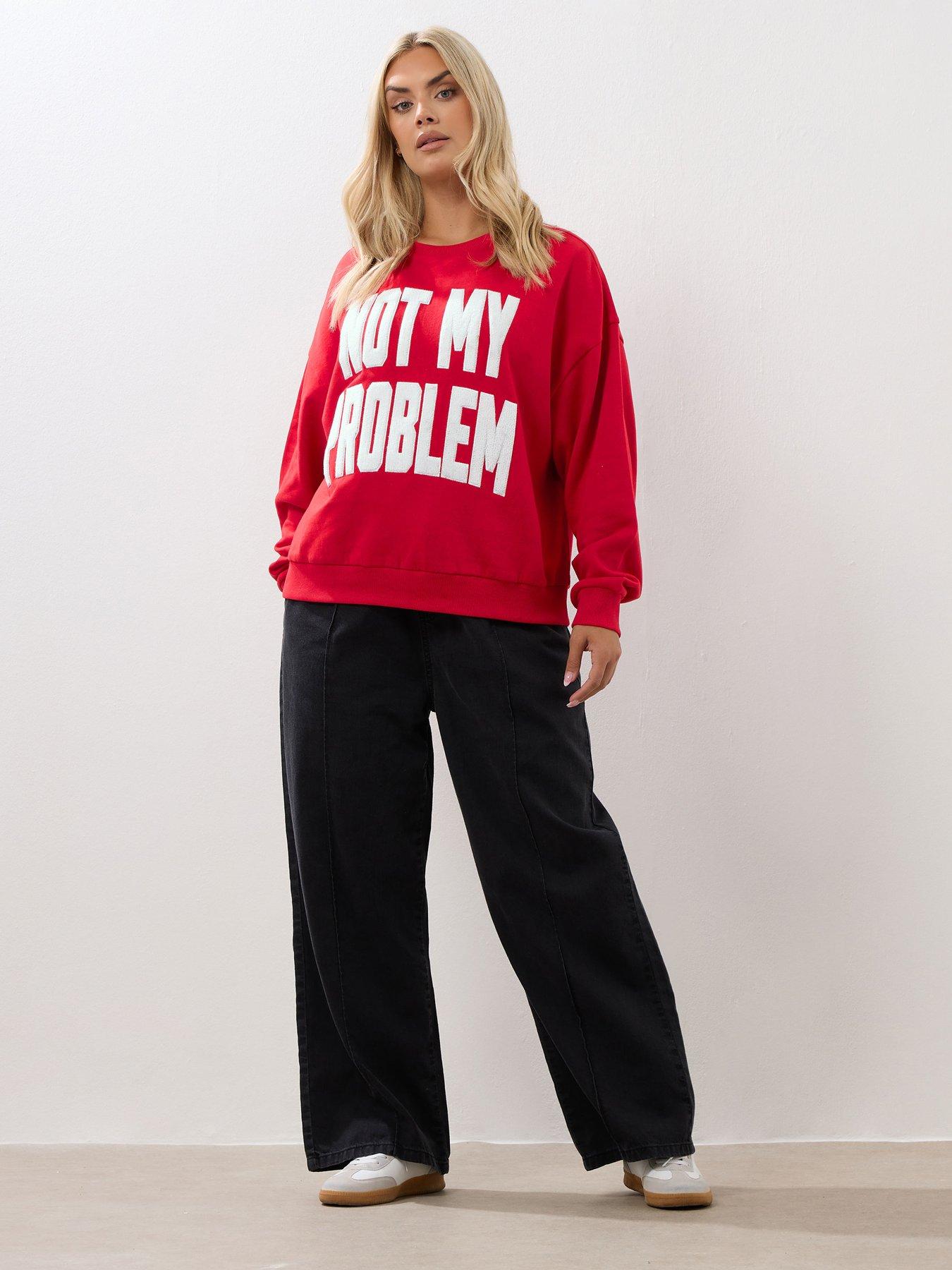 yours-curve-not-my-problem-crew-neck-sweatshirt-redback