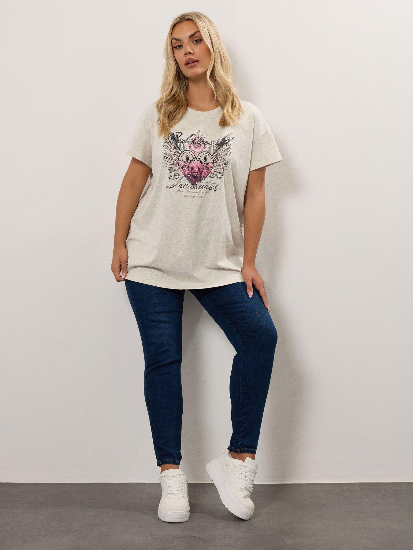 yours-curve-placement-print-t-shirt-naturalback