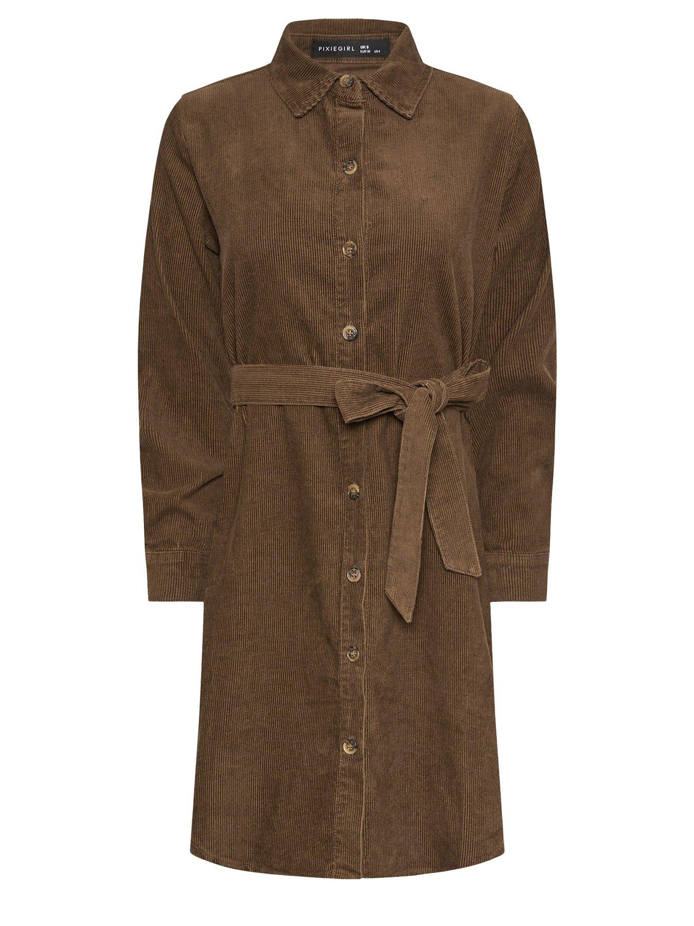 pixiegirl-petite-cord-shirt-dress-browndetail